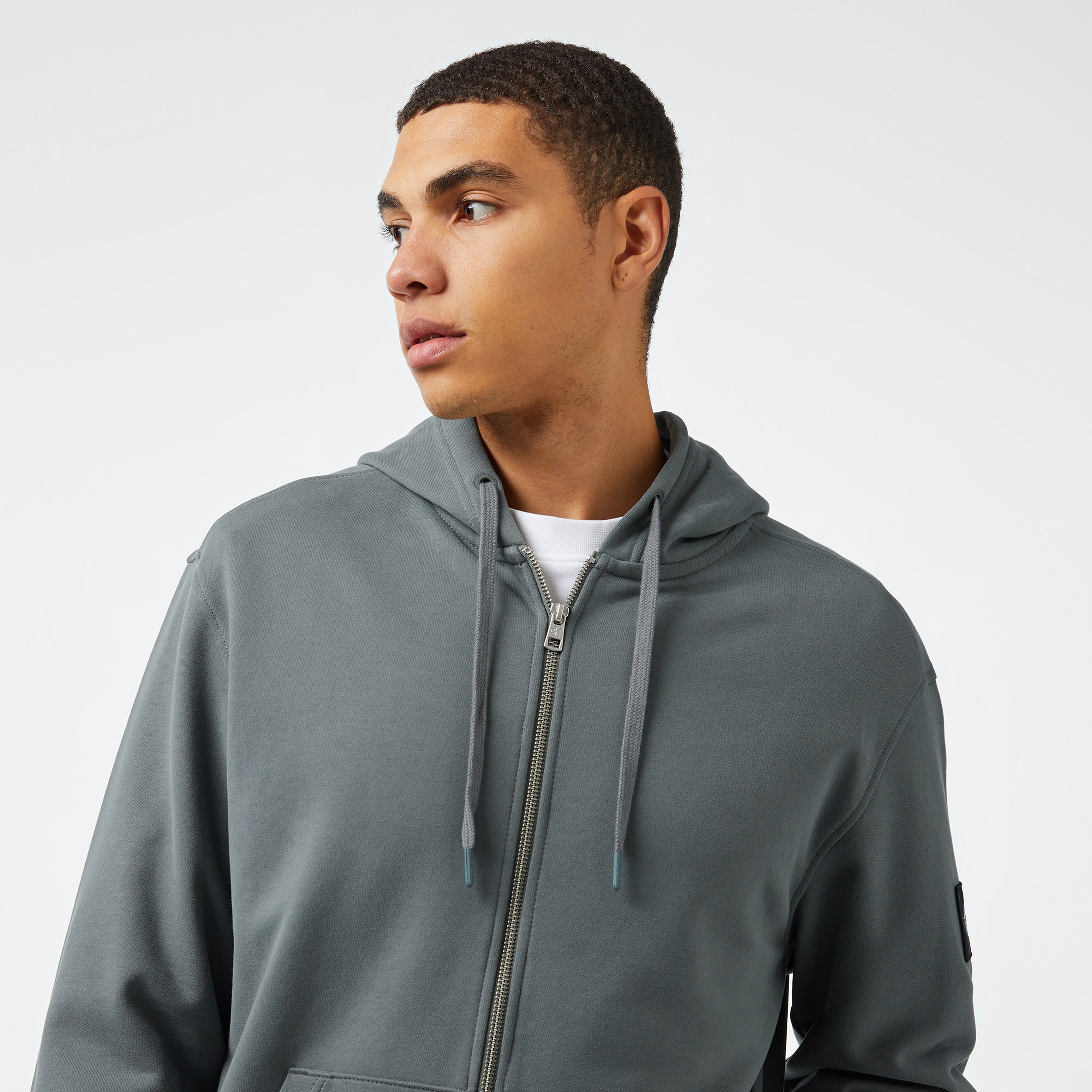 Calvin Klein Jeans Erkek Gri Sweatshirt