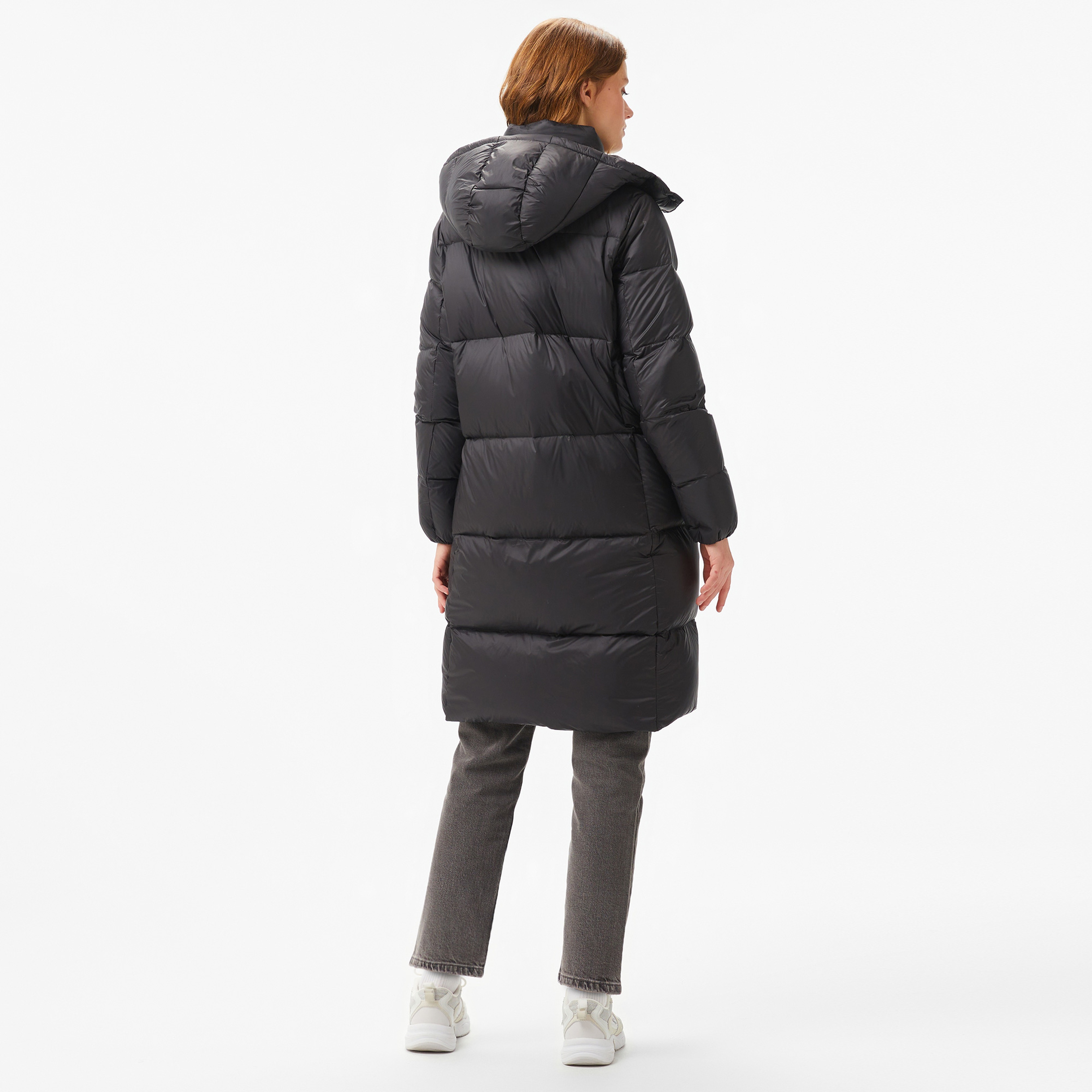 Calvin Klein Jeans Down Long Puffer Kadın Siyah Mont