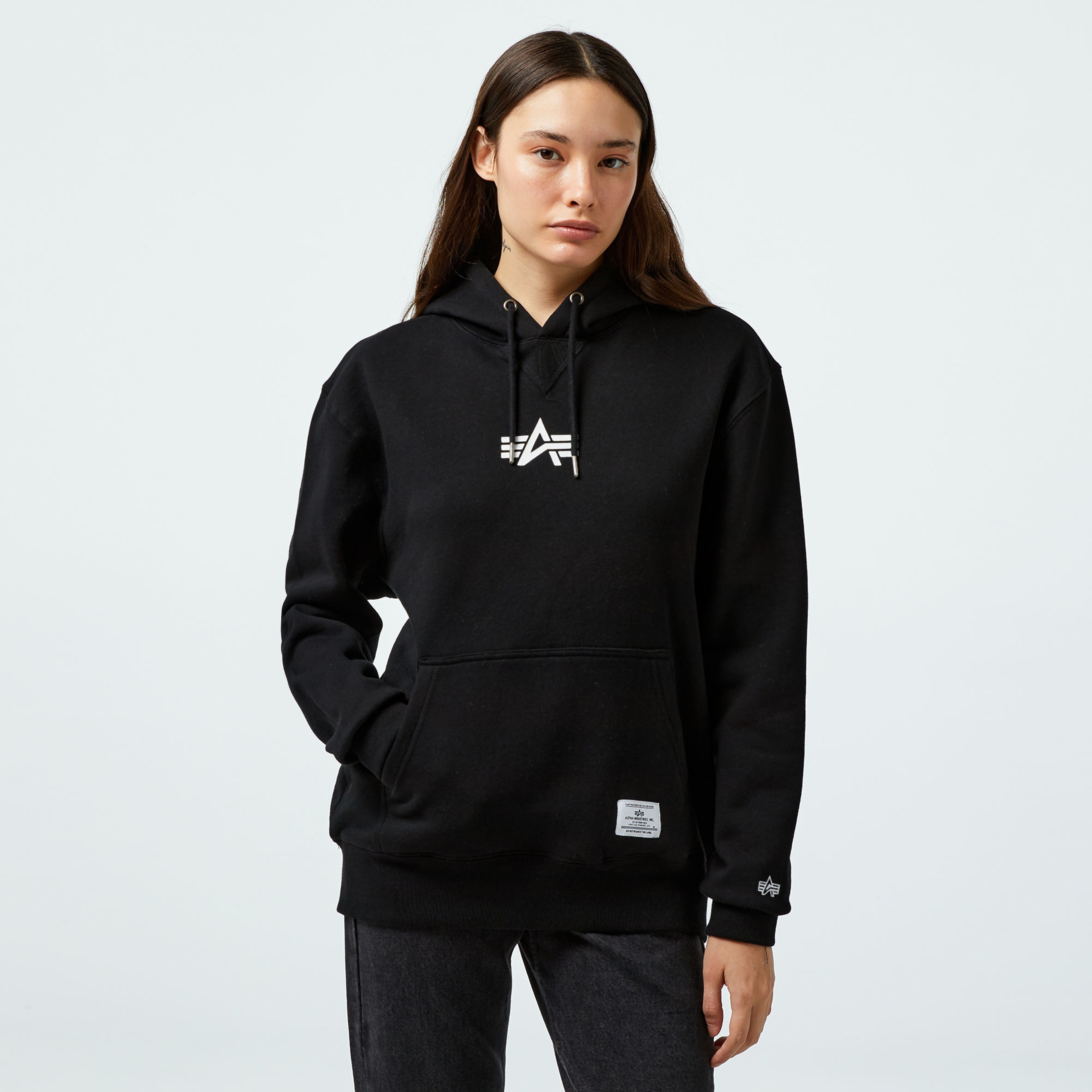 Alpha Industries Born Of Purpose Unisex Siyah Sweatshirt