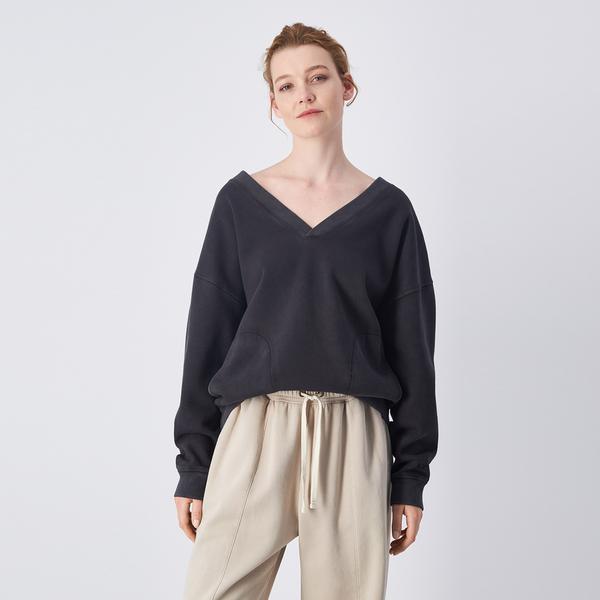 Champion Kadın Siyah Sweatshirt