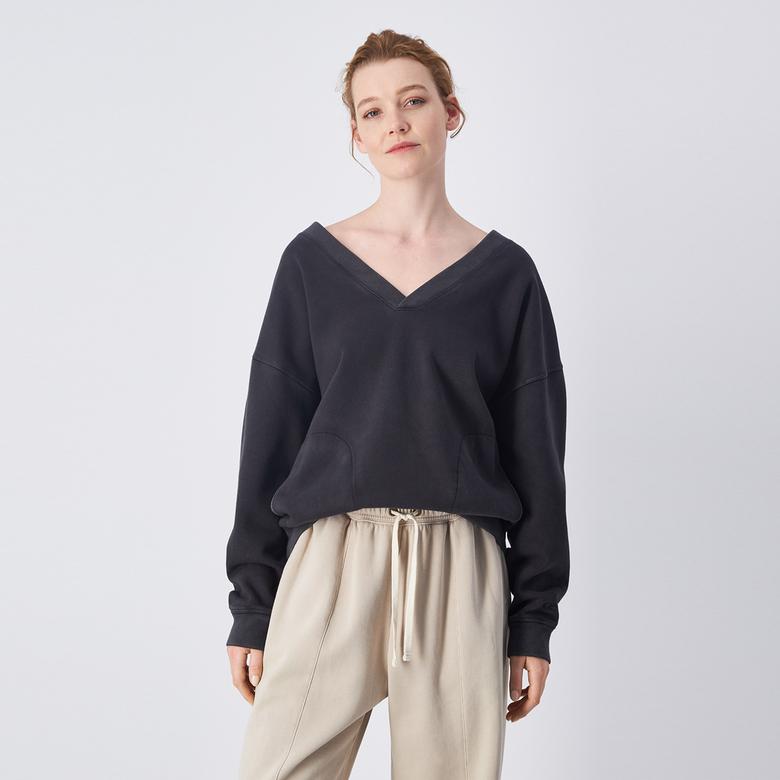 Champion Kadın Siyah Sweatshirt