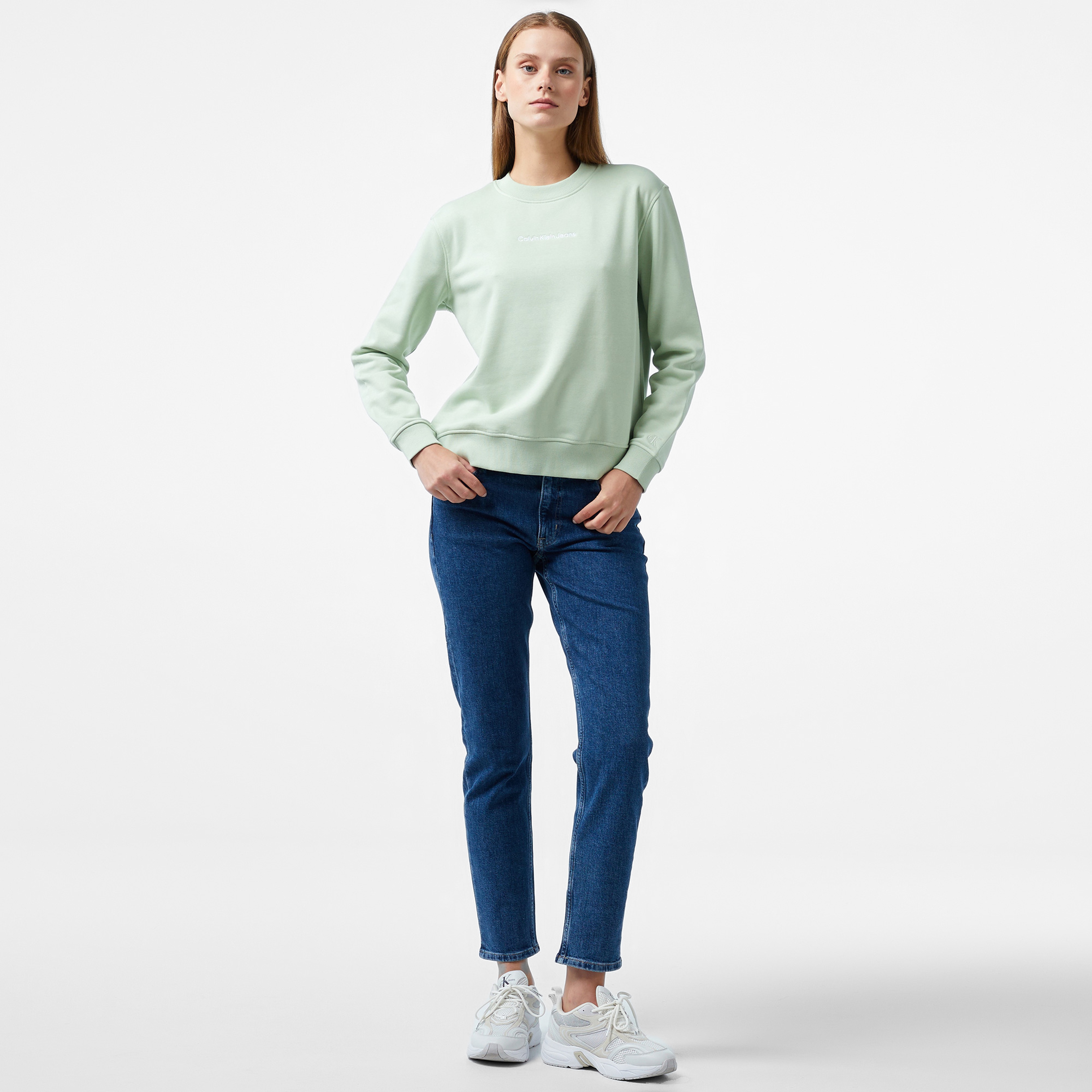 Calvin Klein Jeans Kadın Yeşil Sweatshirt
