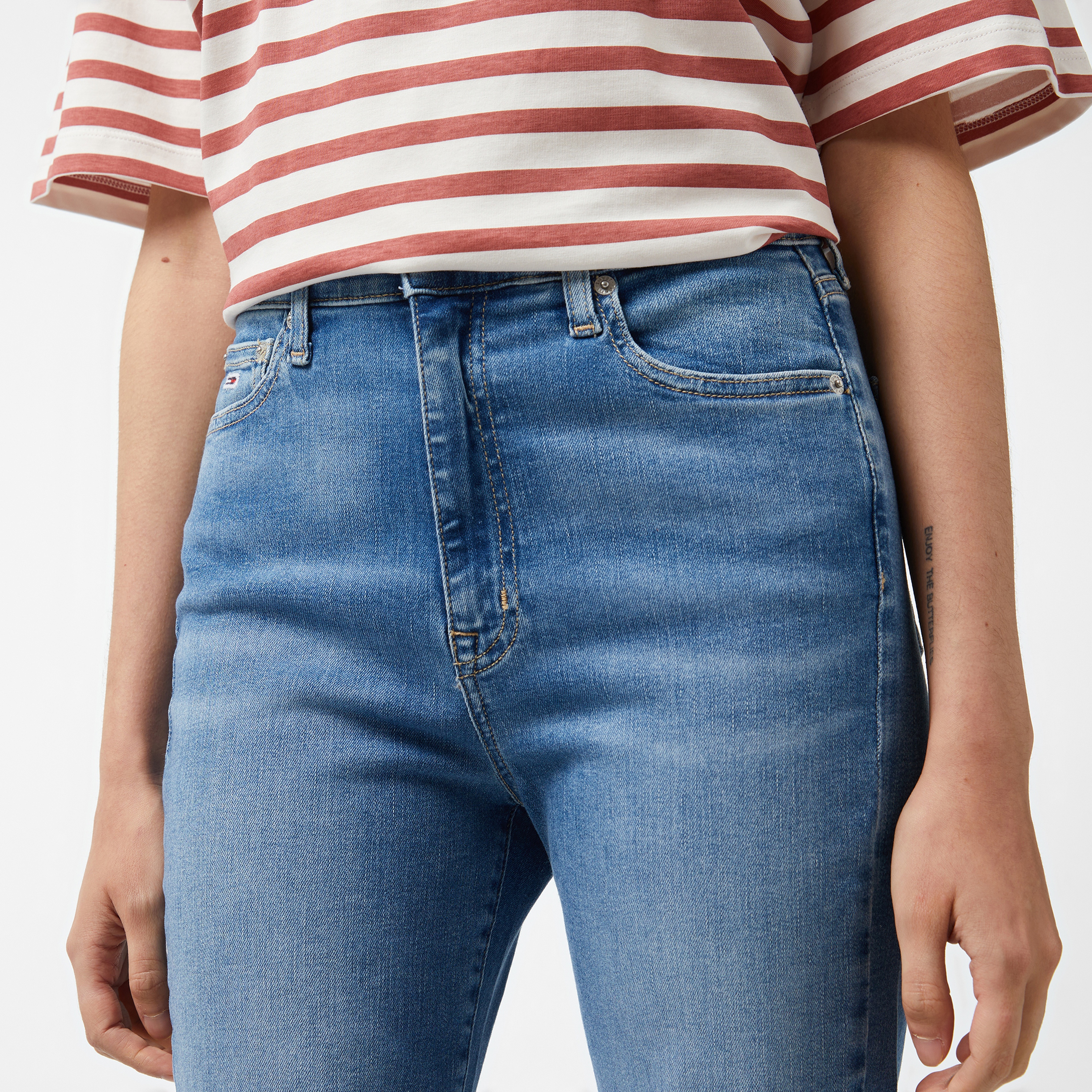 Tommy Hilfiger Sylvia High Flare Kadın Mavi Jean