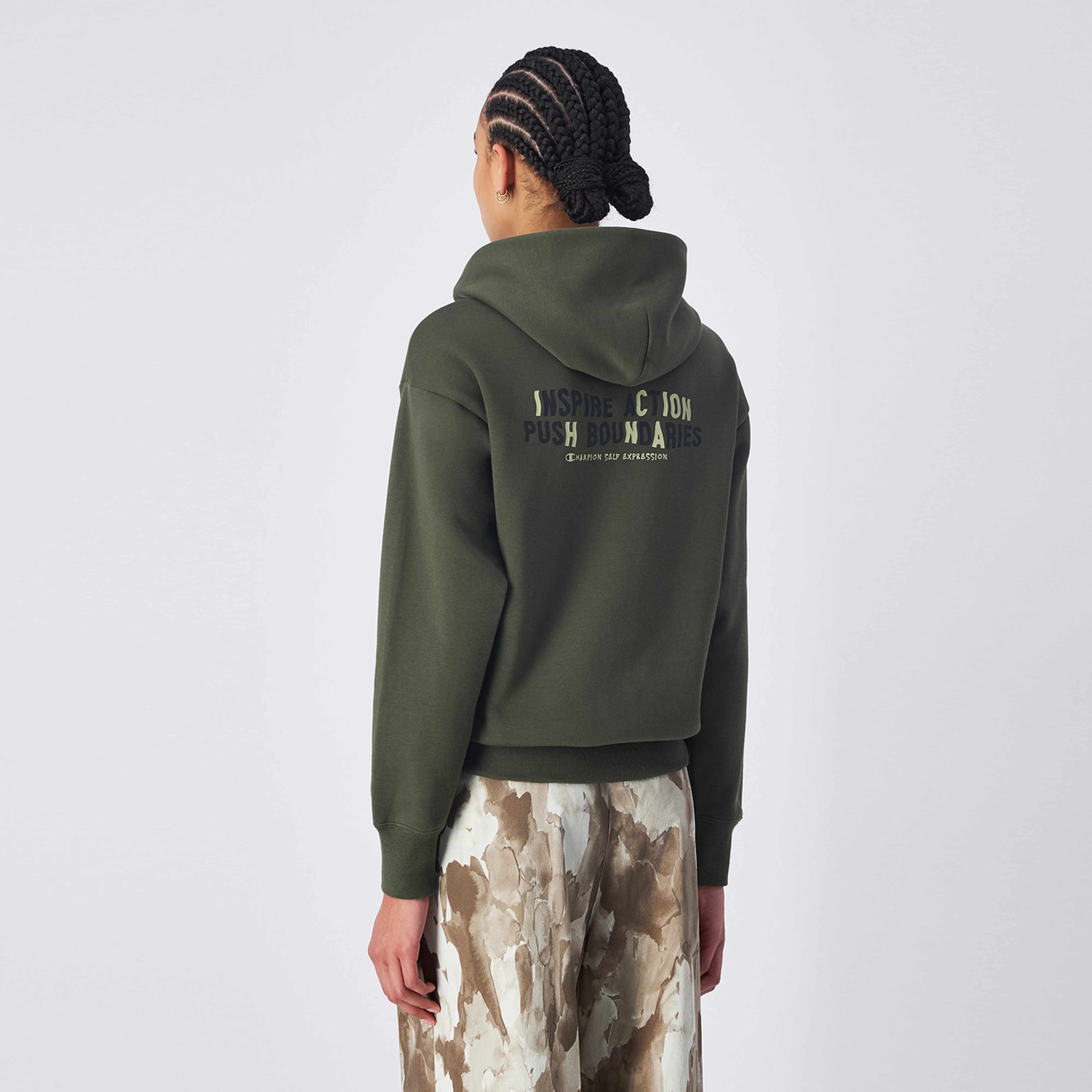 Champion Kadın Haki Sweatshirt