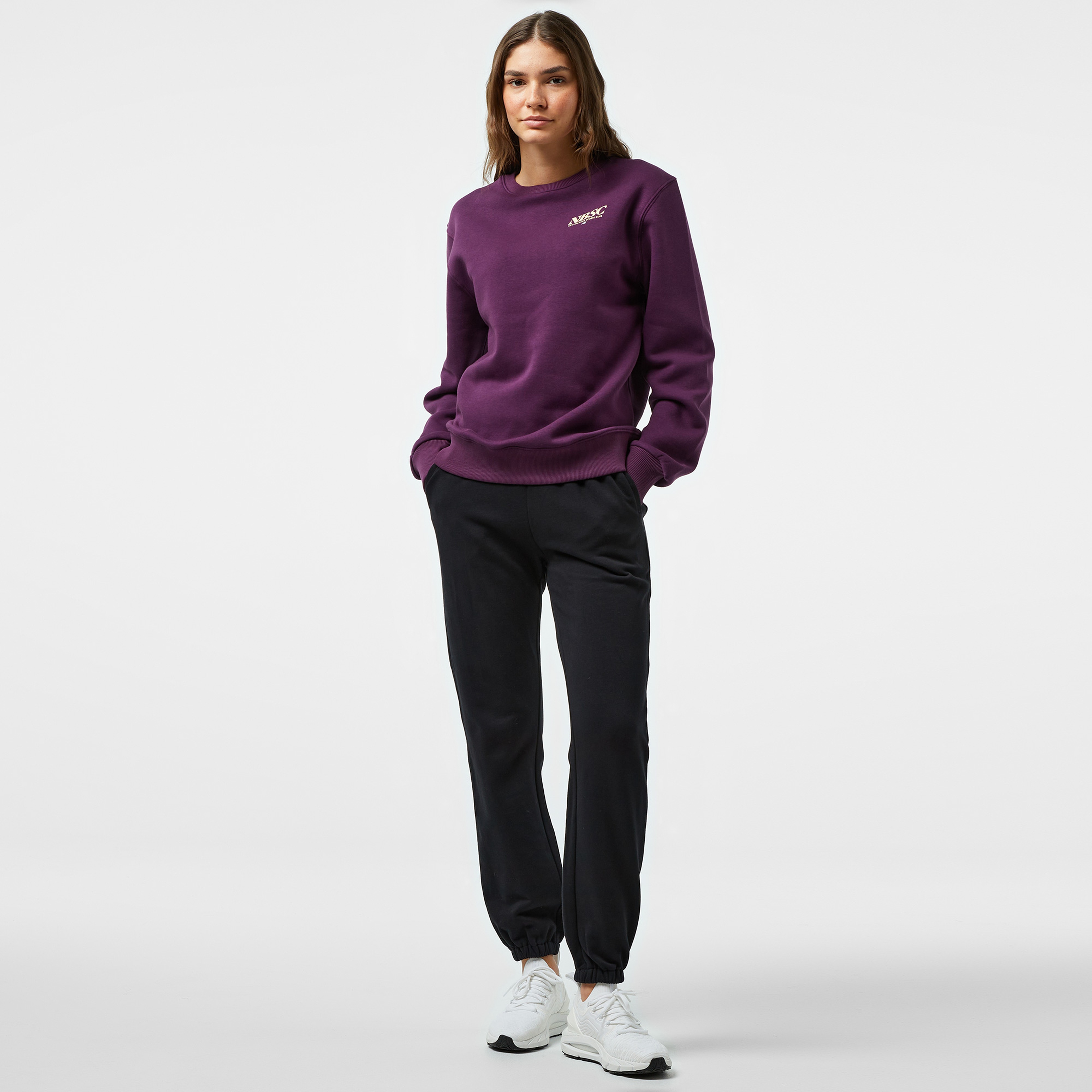 New Balance WNC3416 Lifestyle Kadın Bordo Sweatshirt