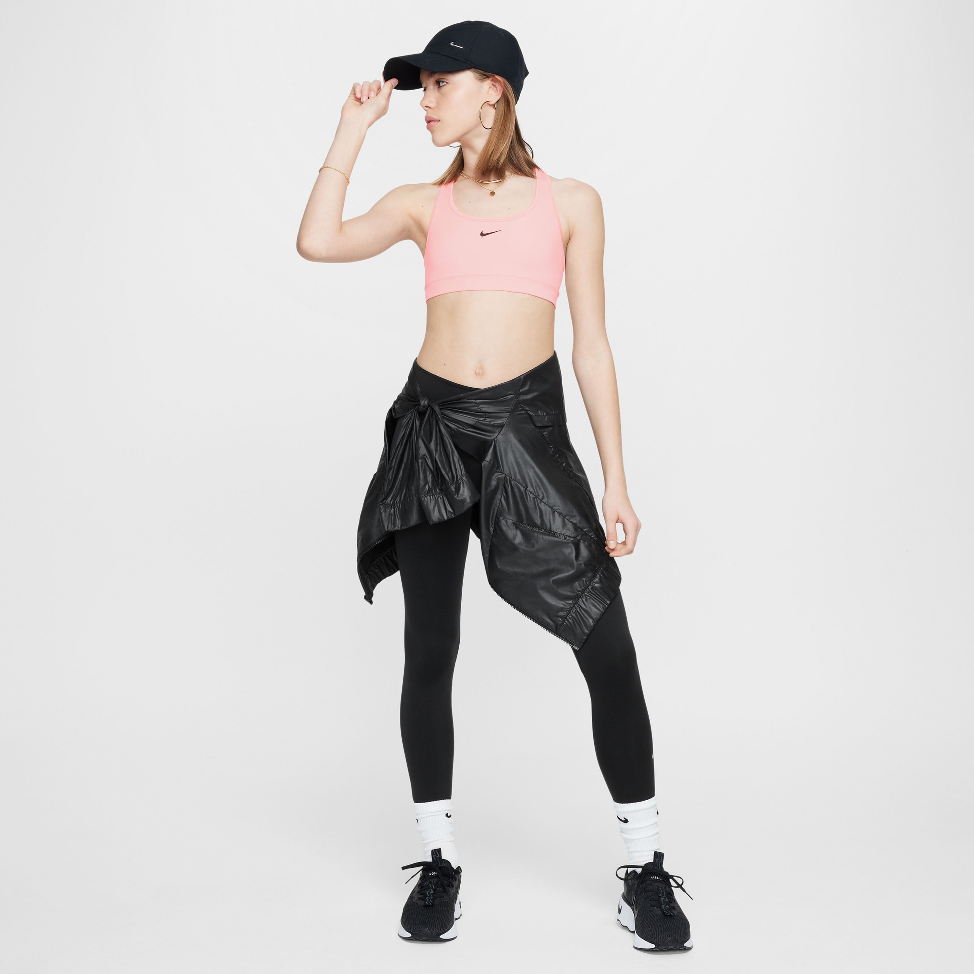 Nike Swoosh Çocuk Kırmızı Bra