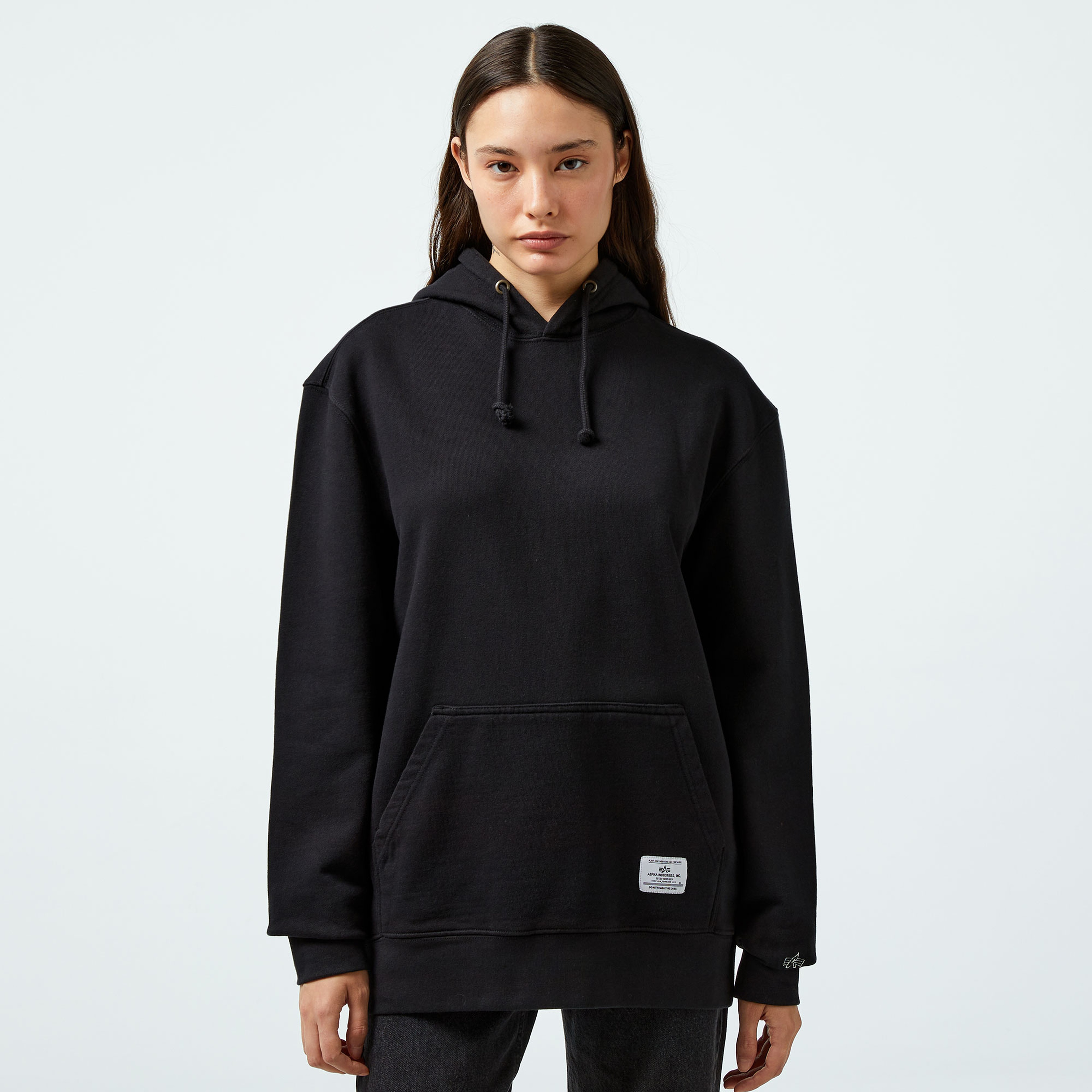 Alpha Industries Essential French Terry Unisex Siyah Sweatshirt