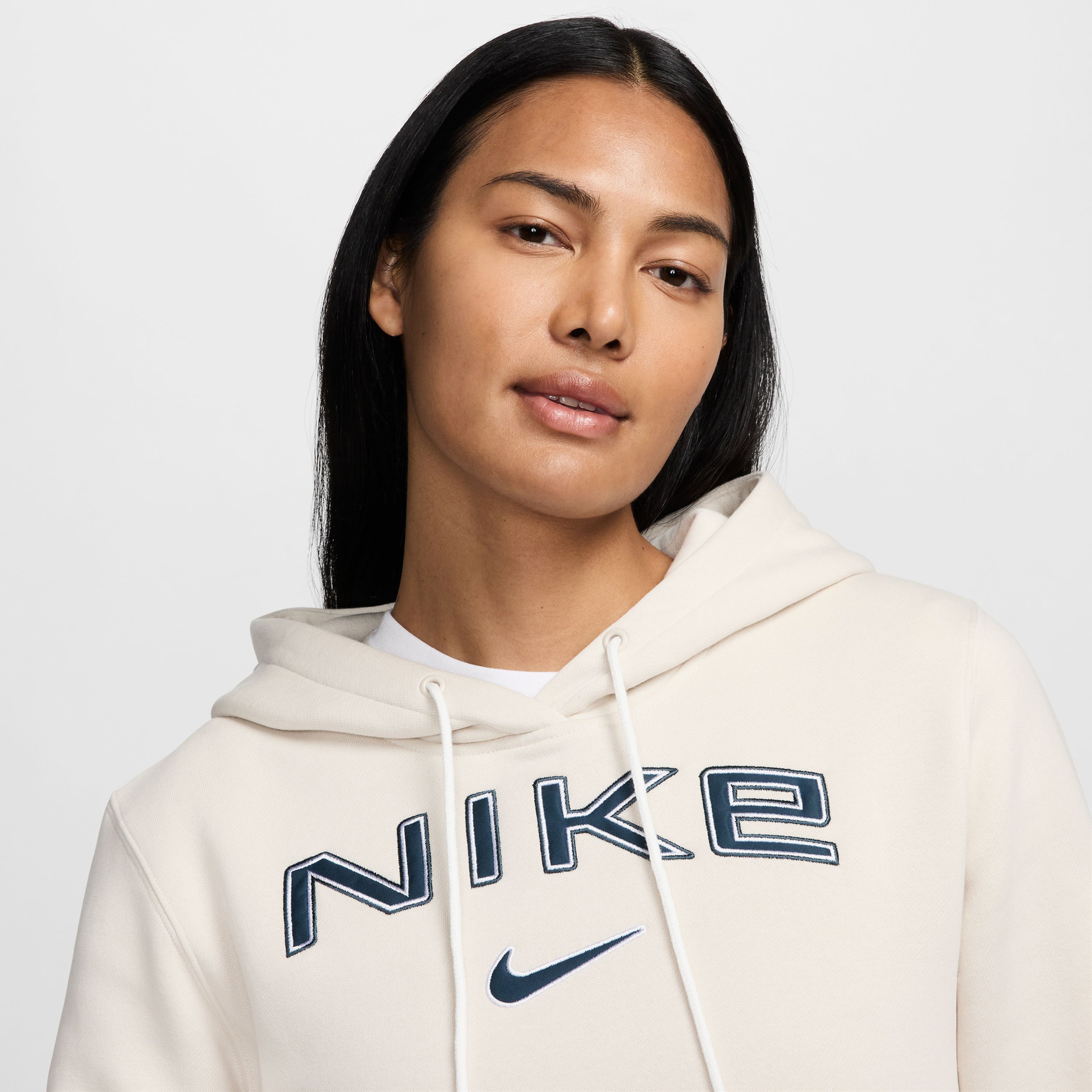 Nike Sportswear Phoenix Fleece Kadın Bej Sweatshirt