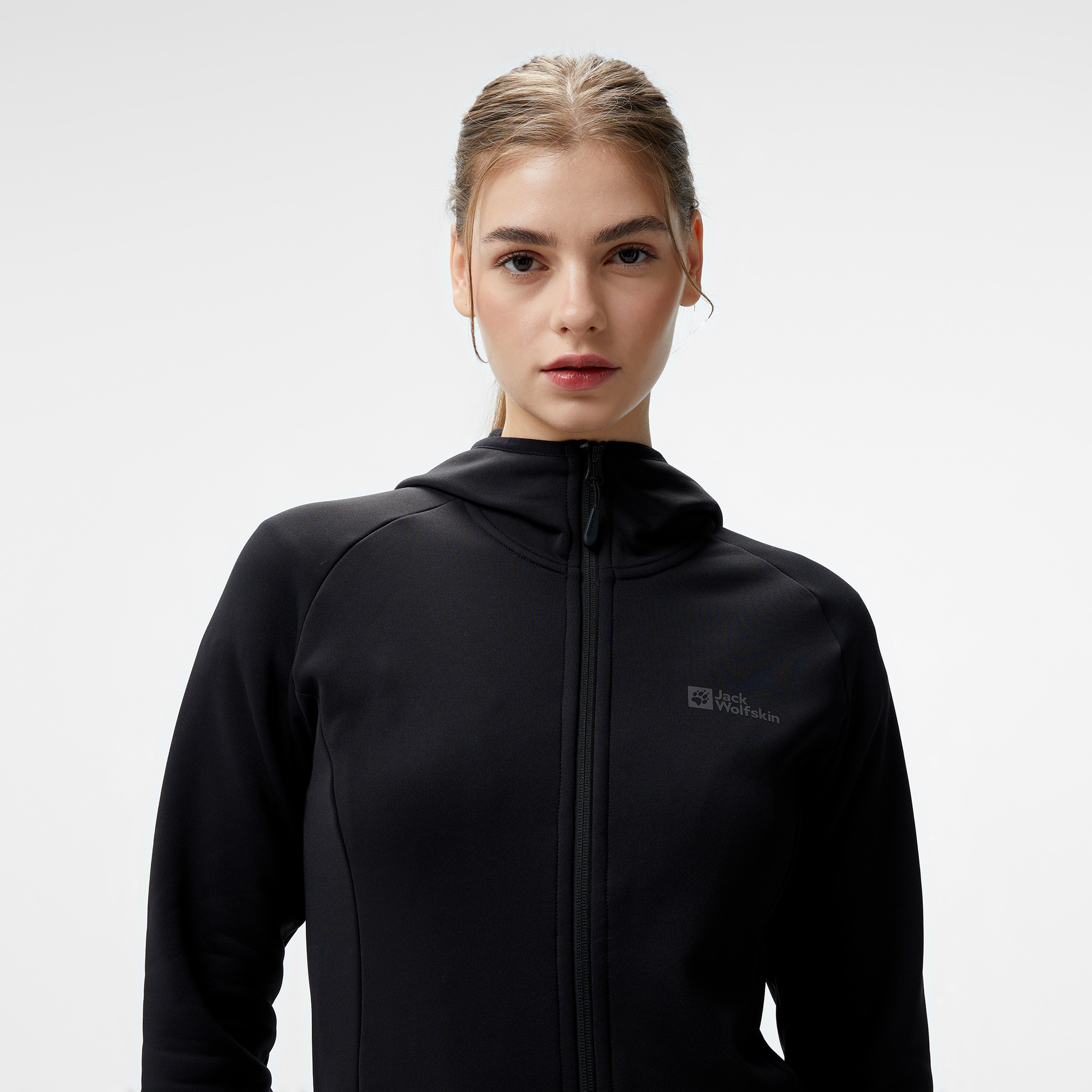 Jack Wolfskin Baiselberg Hooded Kadın Siyah Polar Ceket