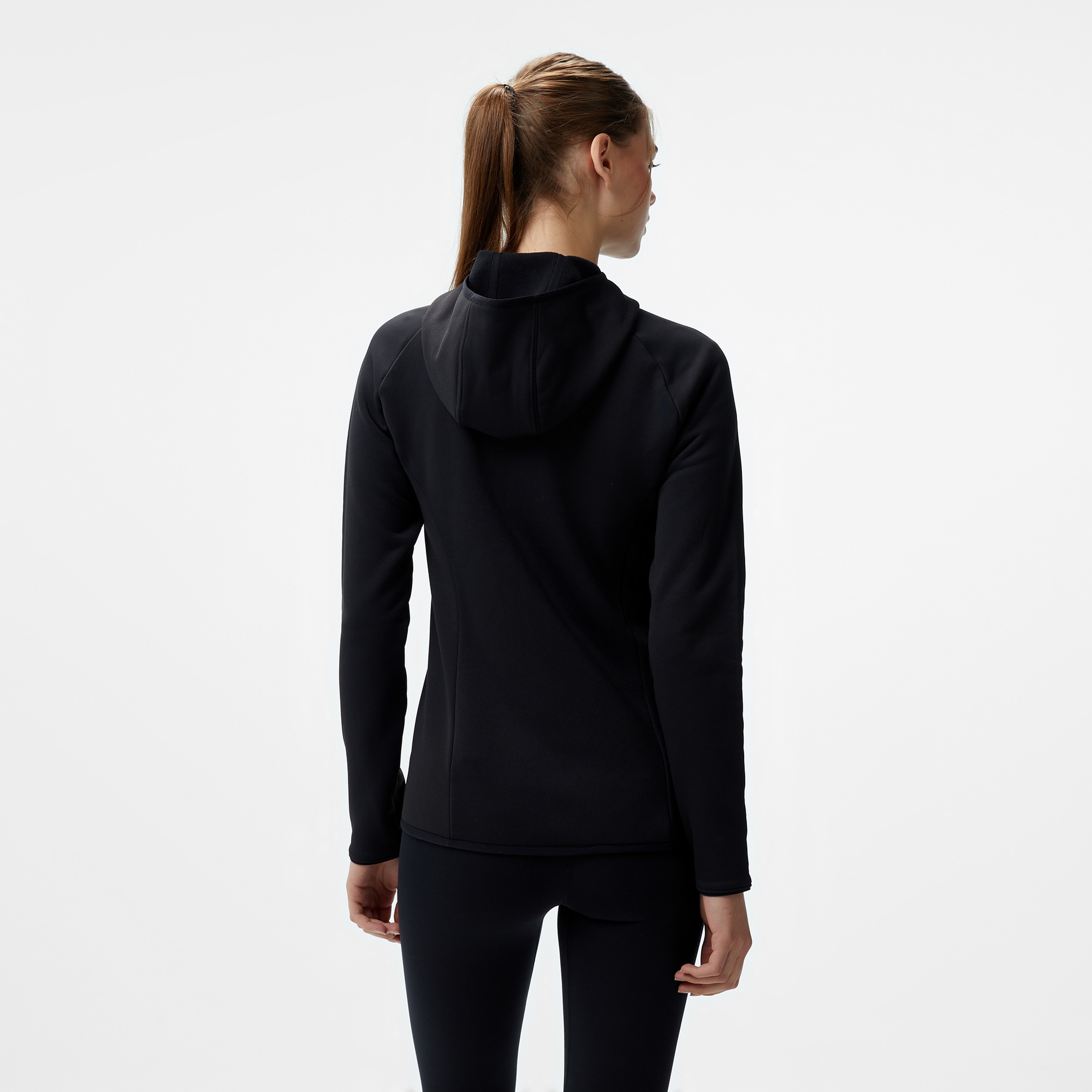 Jack Wolfskin Baiselberg Hooded Kadın Siyah Polar Ceket