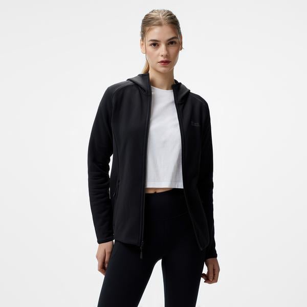 Jack Wolfskin Baiselberg Hooded Kadın Siyah Polar Ceket
