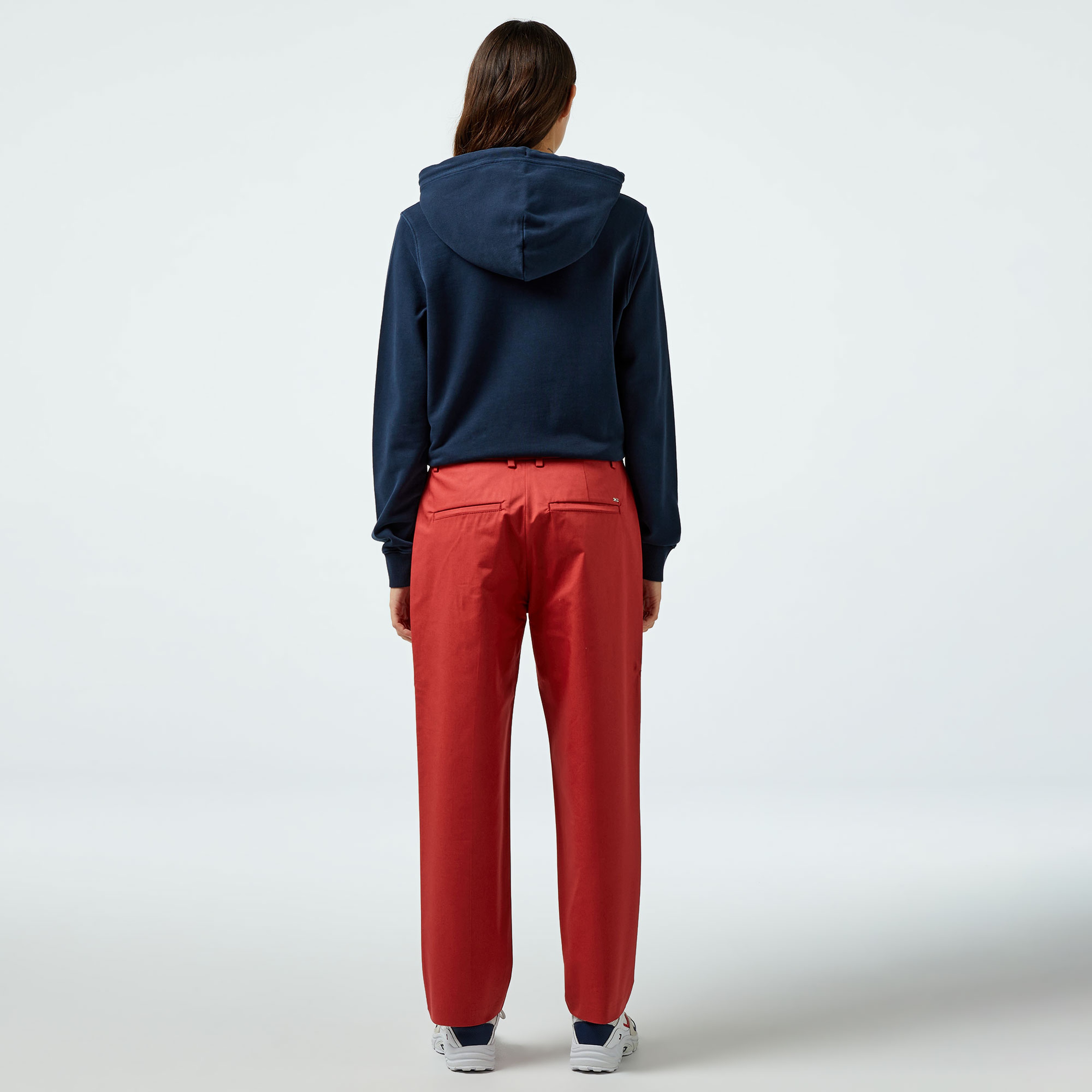 Tommy Hilfiger Slim Straight Kadın Kırmızı Chino Pantolon