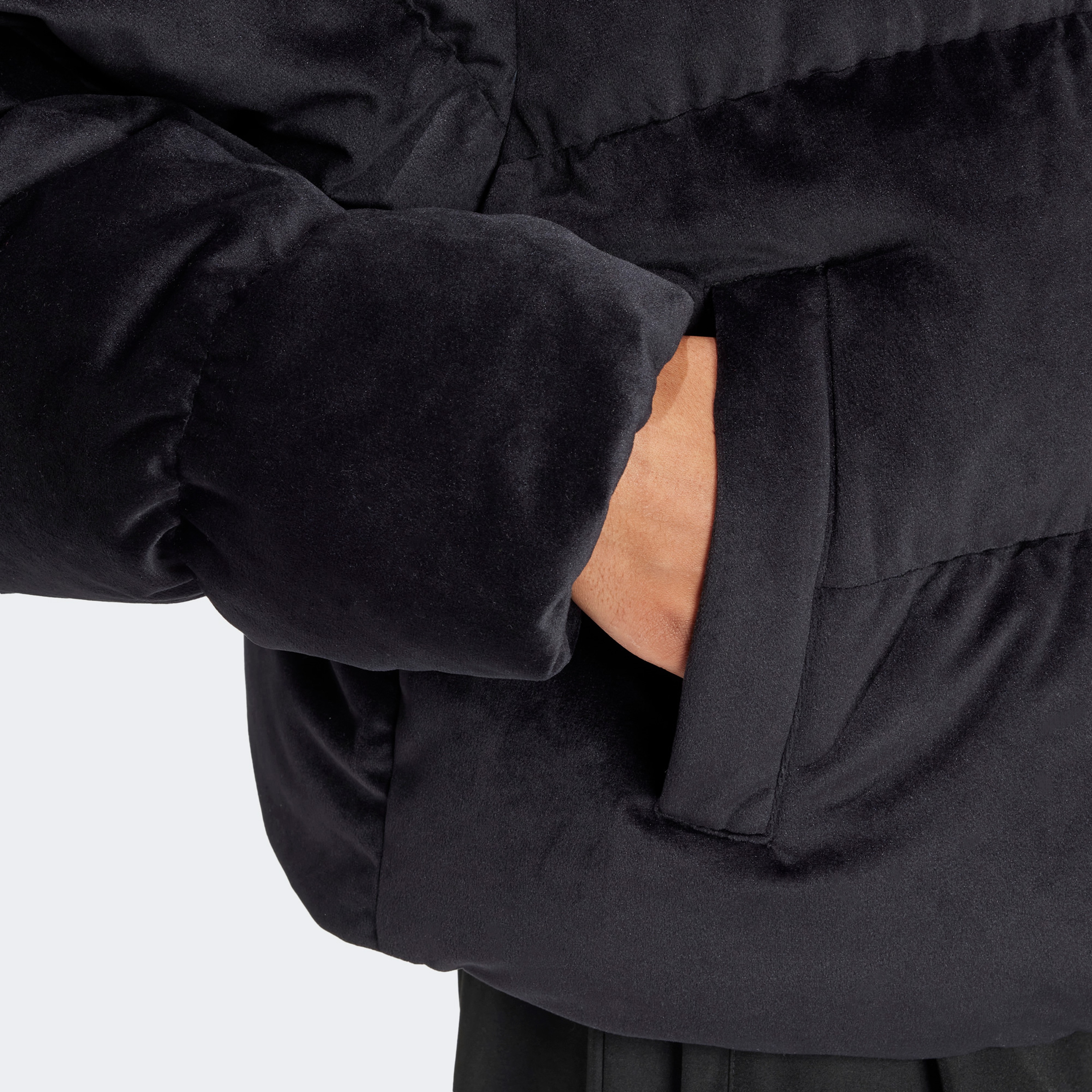 adidas Velvet Downkt Kadın Siyah Ceket