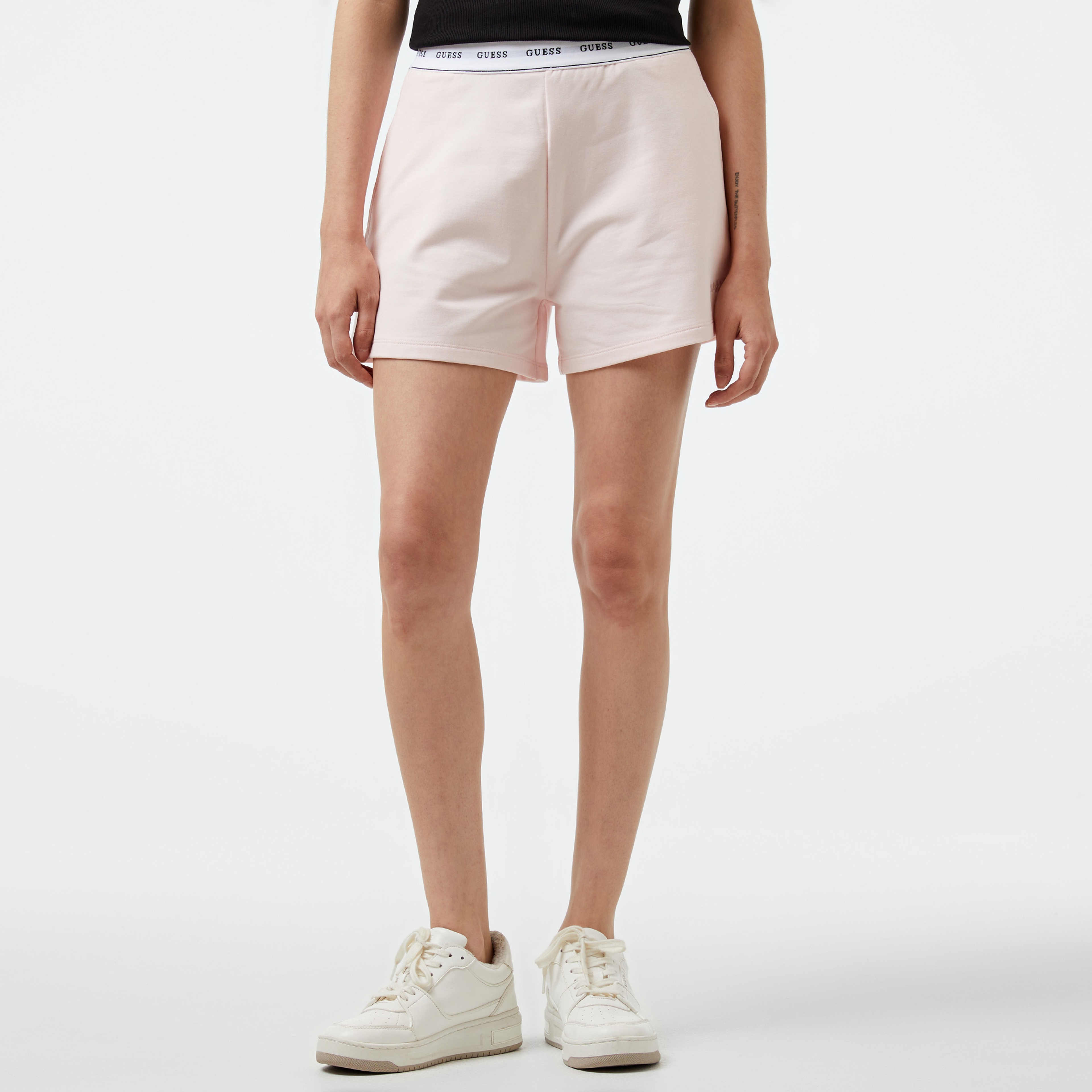 Guess Carrie Shorts Org. Co Cozy Fleece 250 Kadın Pembe Şort