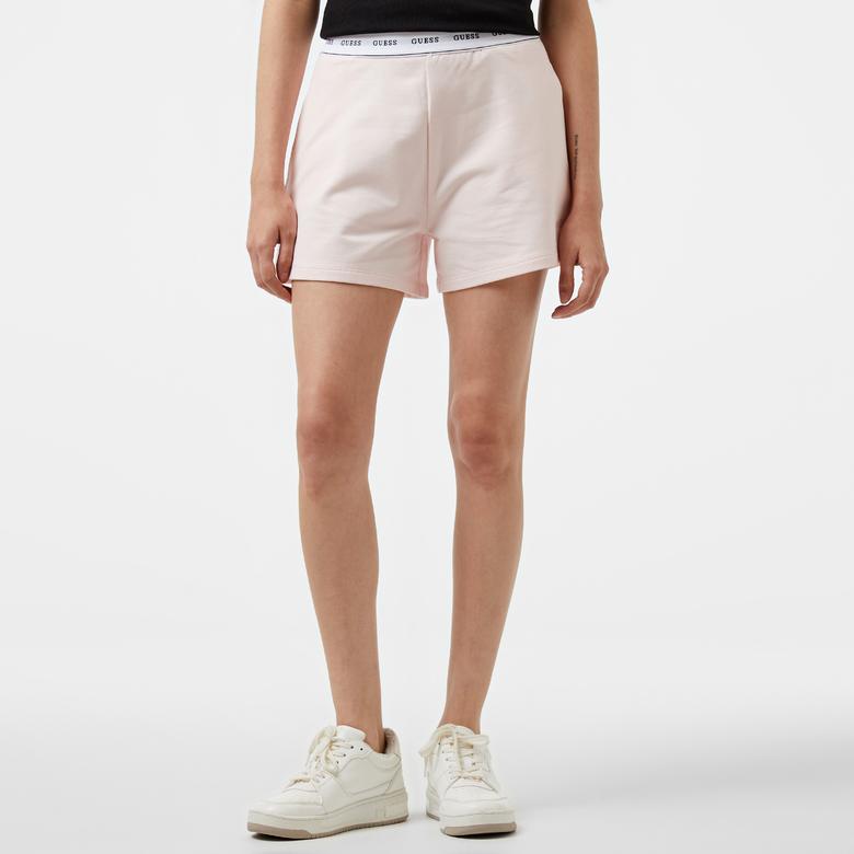 Guess Carrie Shorts Org. Co Cozy Fleece 250 Kadın Pembe Şort