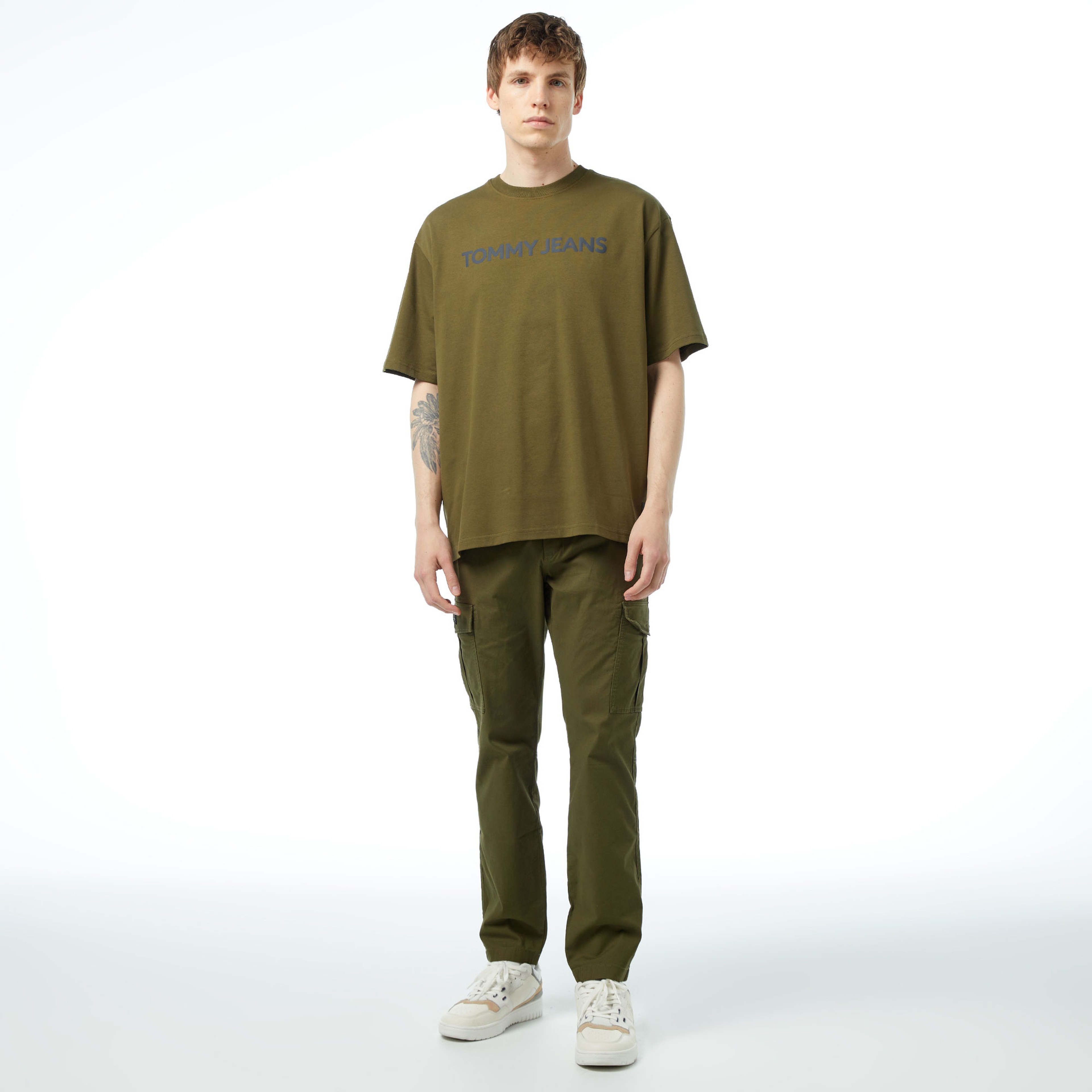 Tommy Jeans Austin Lightweight Cargo Erkek Yeşil Pantolon