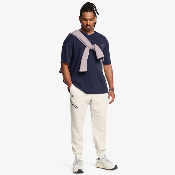 Under Armour Unstoppable Fleece Grid Erkek Beyaz Eşofman Altı