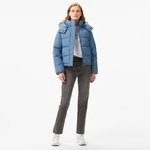 Calvin Klein Jeans Matte Monologo Nd Short Puffer Kadın Lacivert Ceket