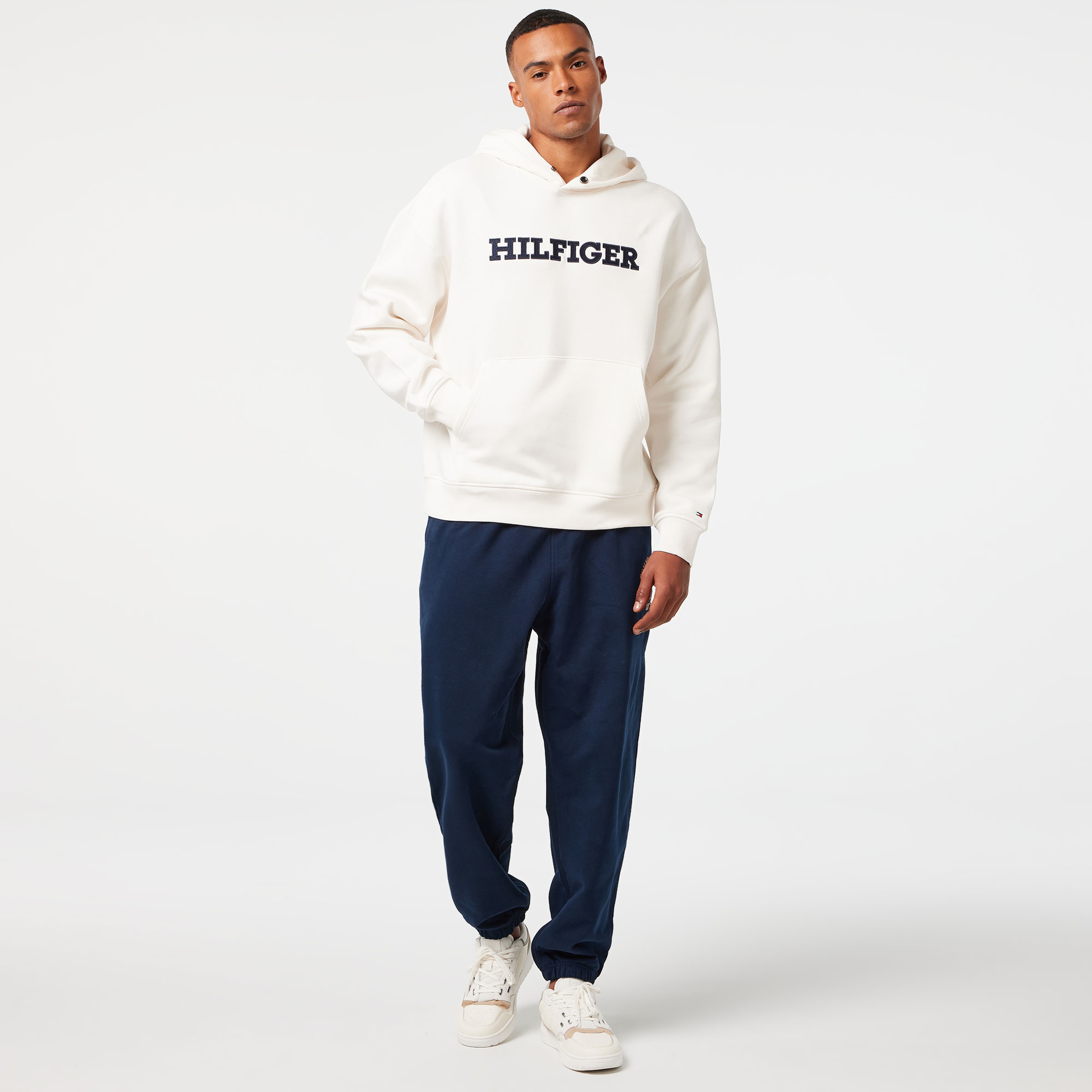 Tommy Hilfiger Erkek Beyaz Sweatshirt
