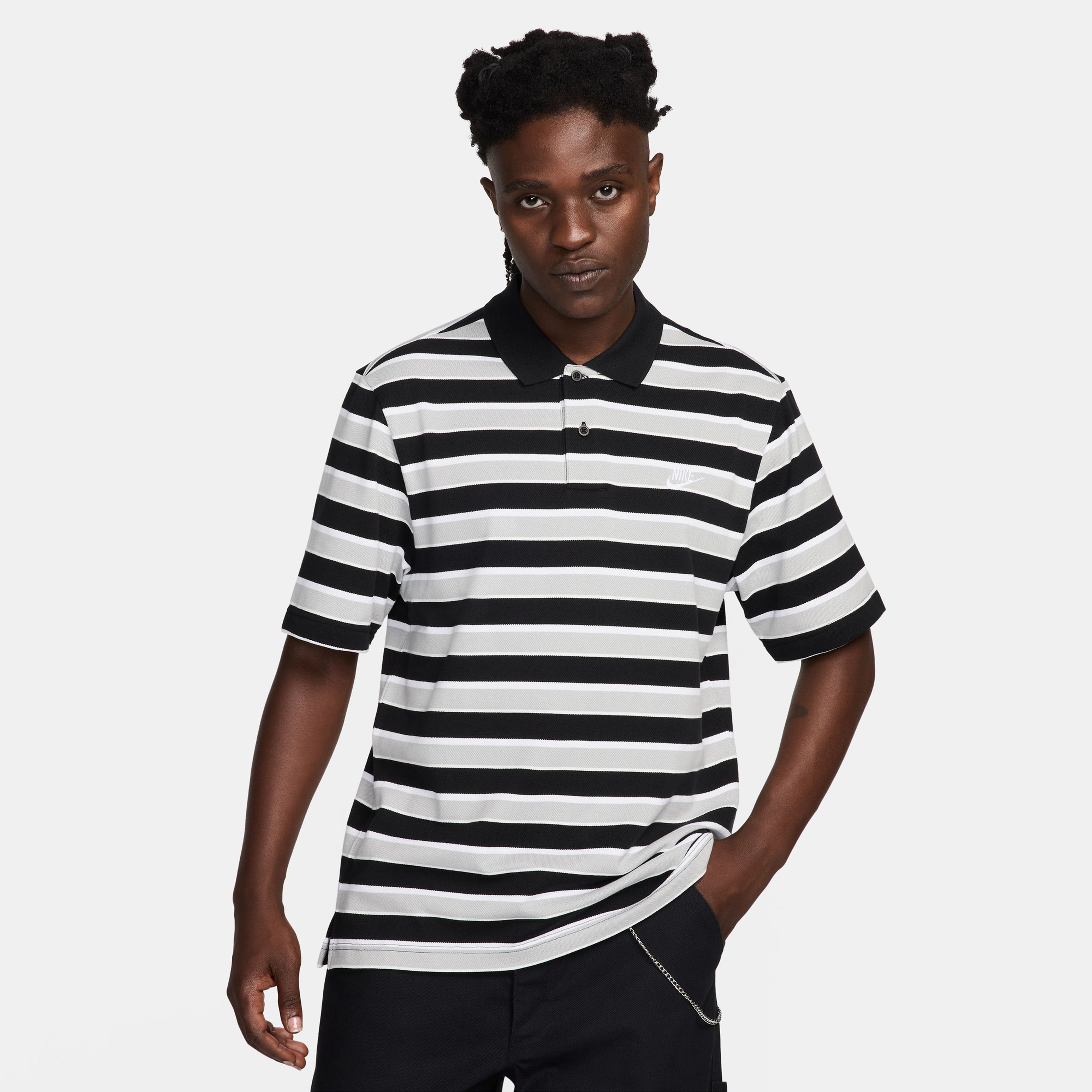 Nike Club Erkek Siyah Polo