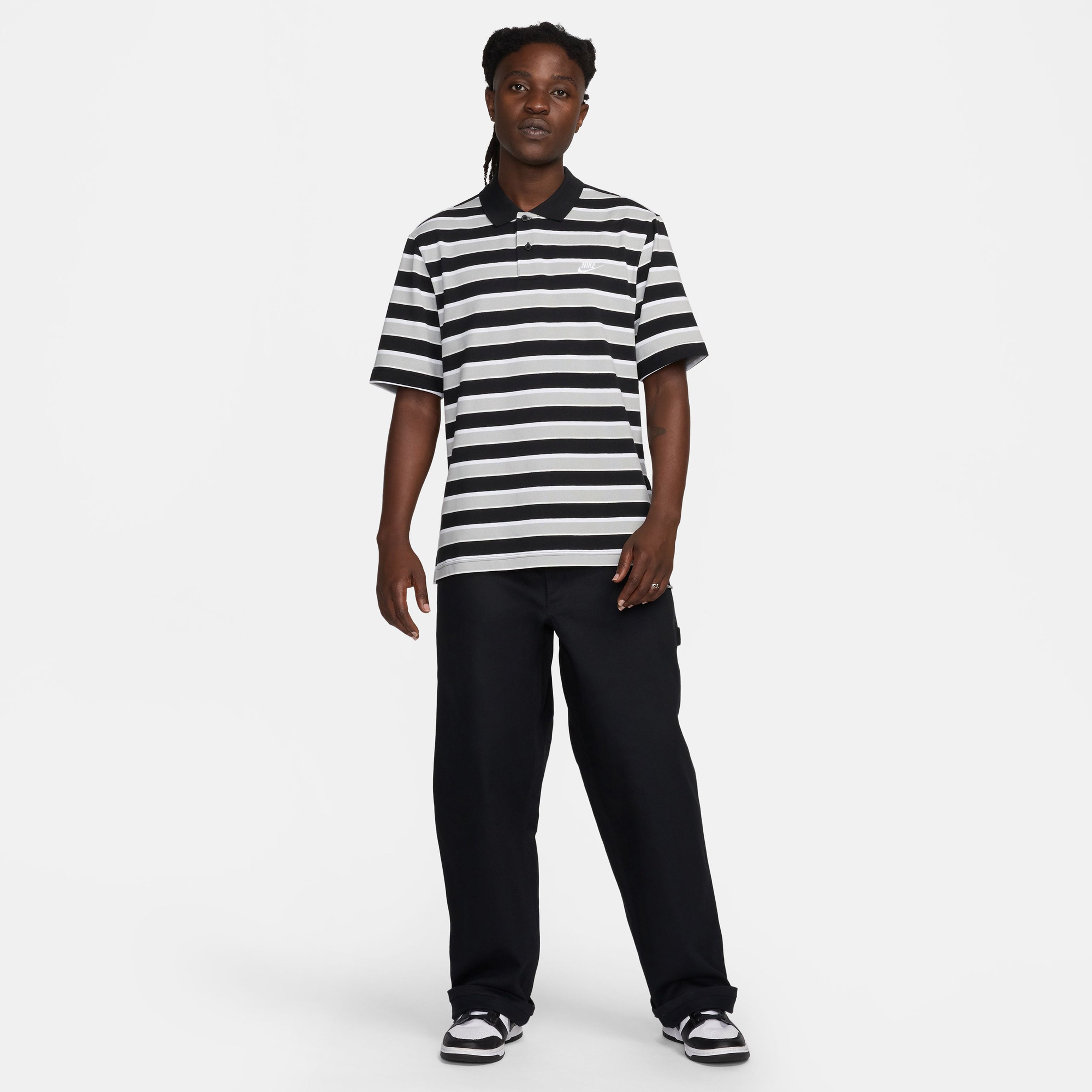 Nike Club Erkek Siyah Polo