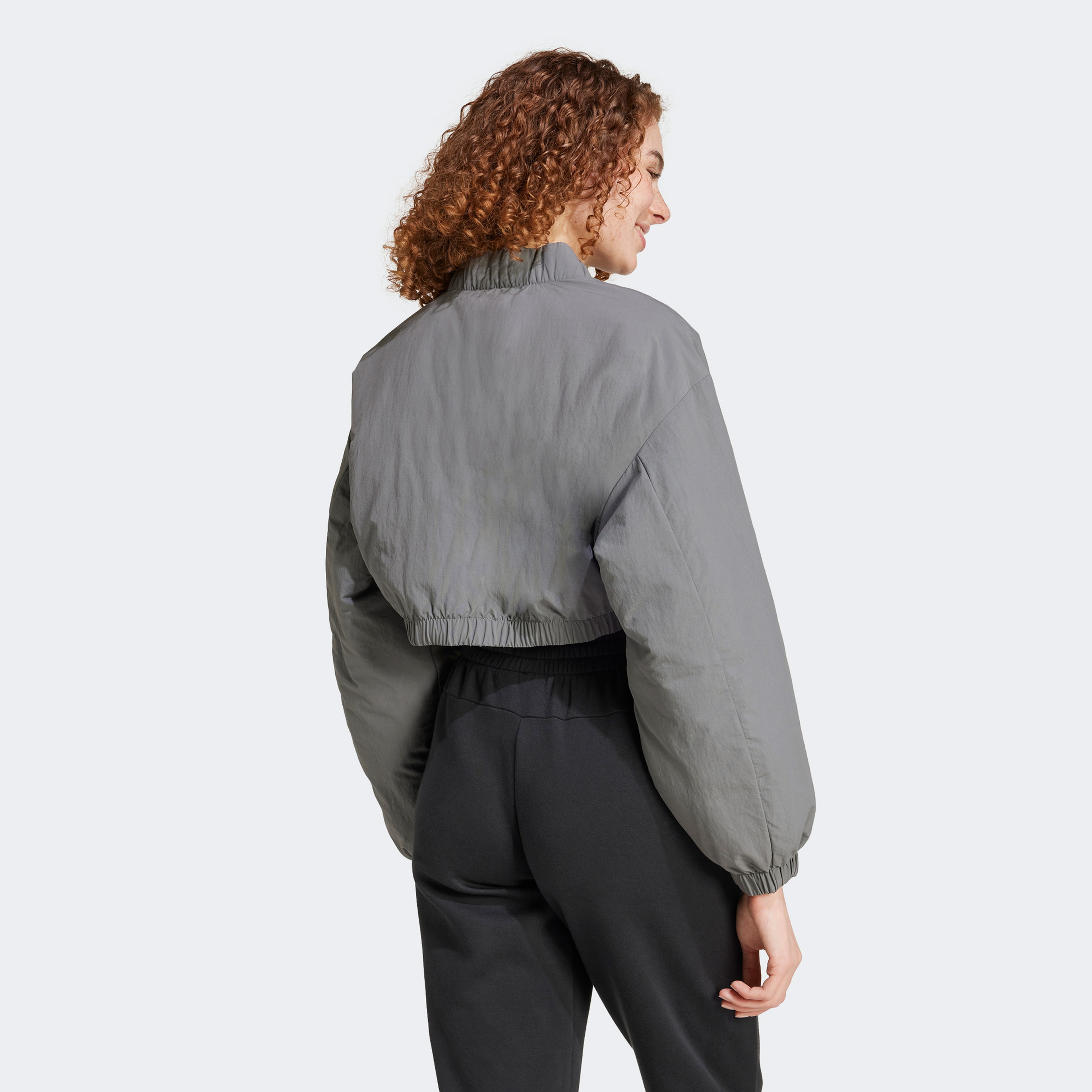 adidas City Escape Padded Bomber Kadın Gri Mont