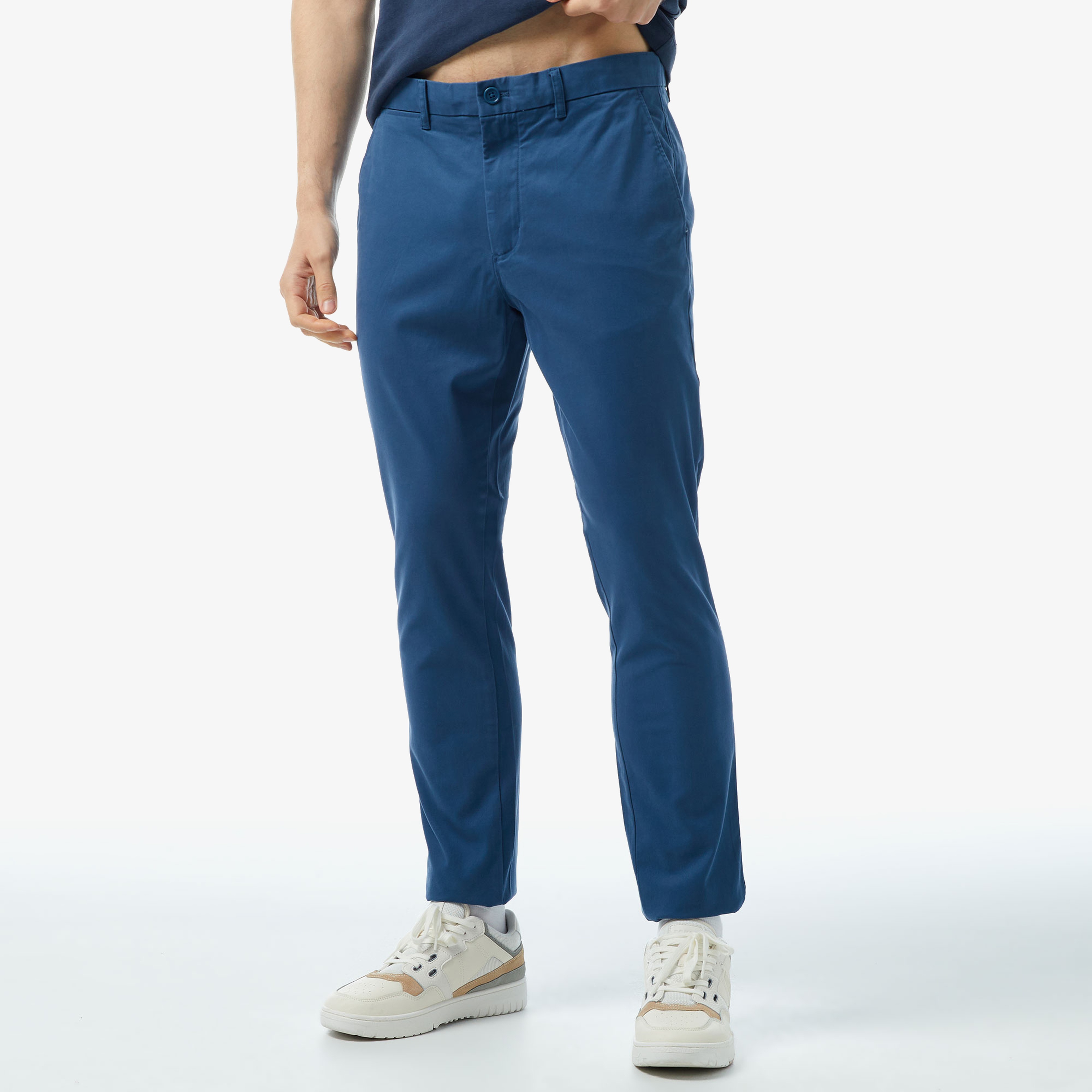 Tommy Hilfiger Chino Bleecker 1985 Pima Erkek Mavi Pantolon
