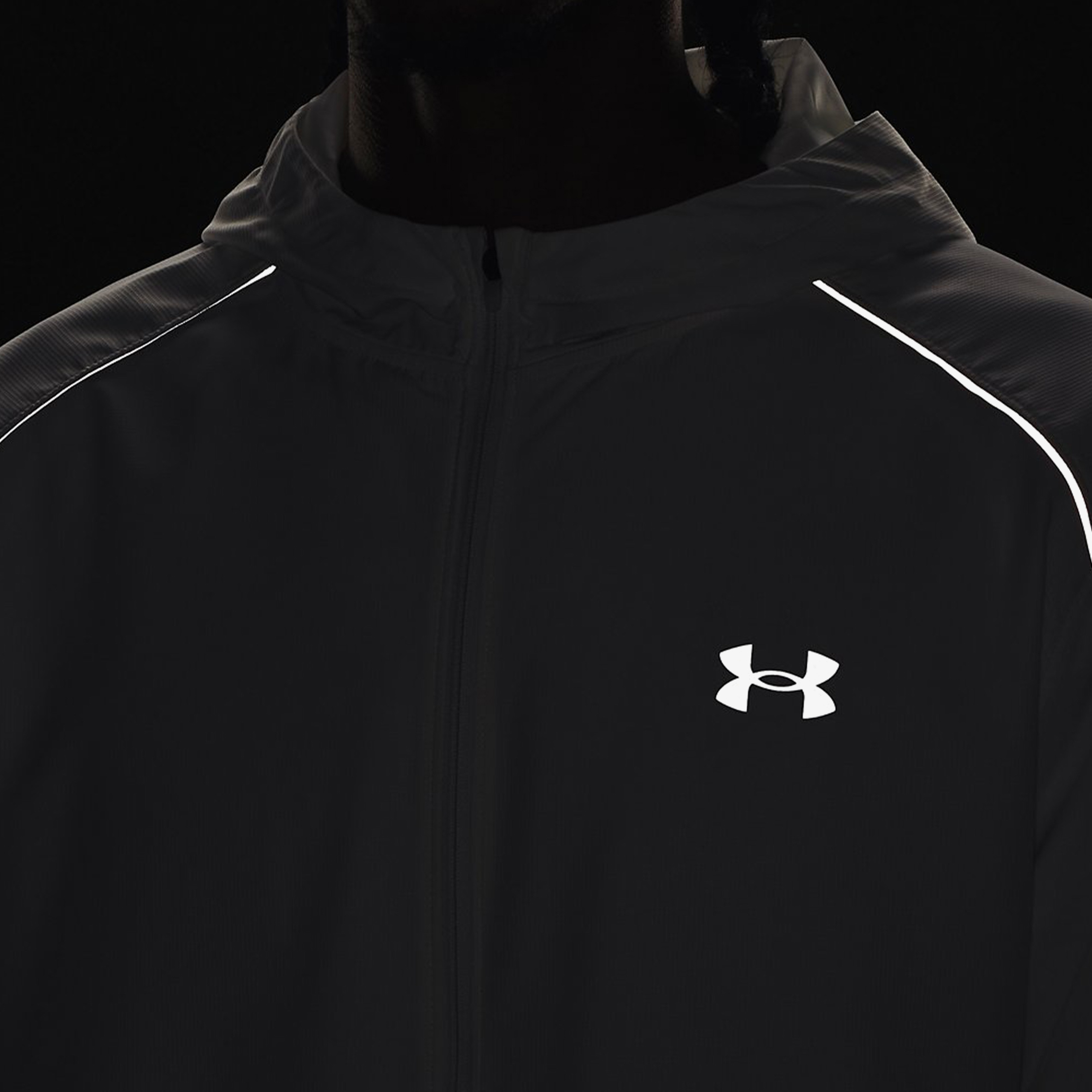Under Armour Storm Erkek Beyaz Koşu Ceketi