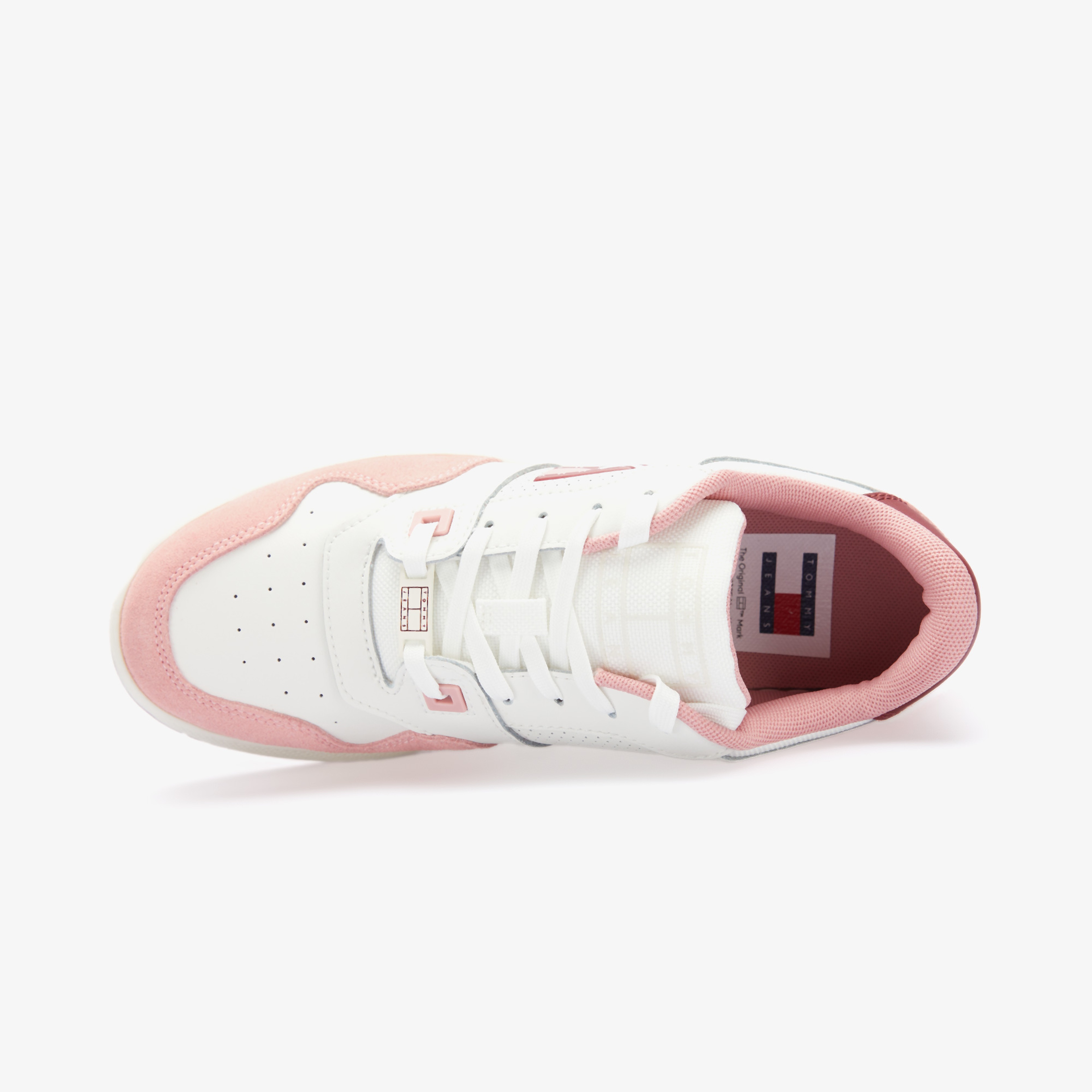Tommy Hilfiger Jeans Retro Basket Flatform Mix Kadın Pembe Spor Ayakkabı