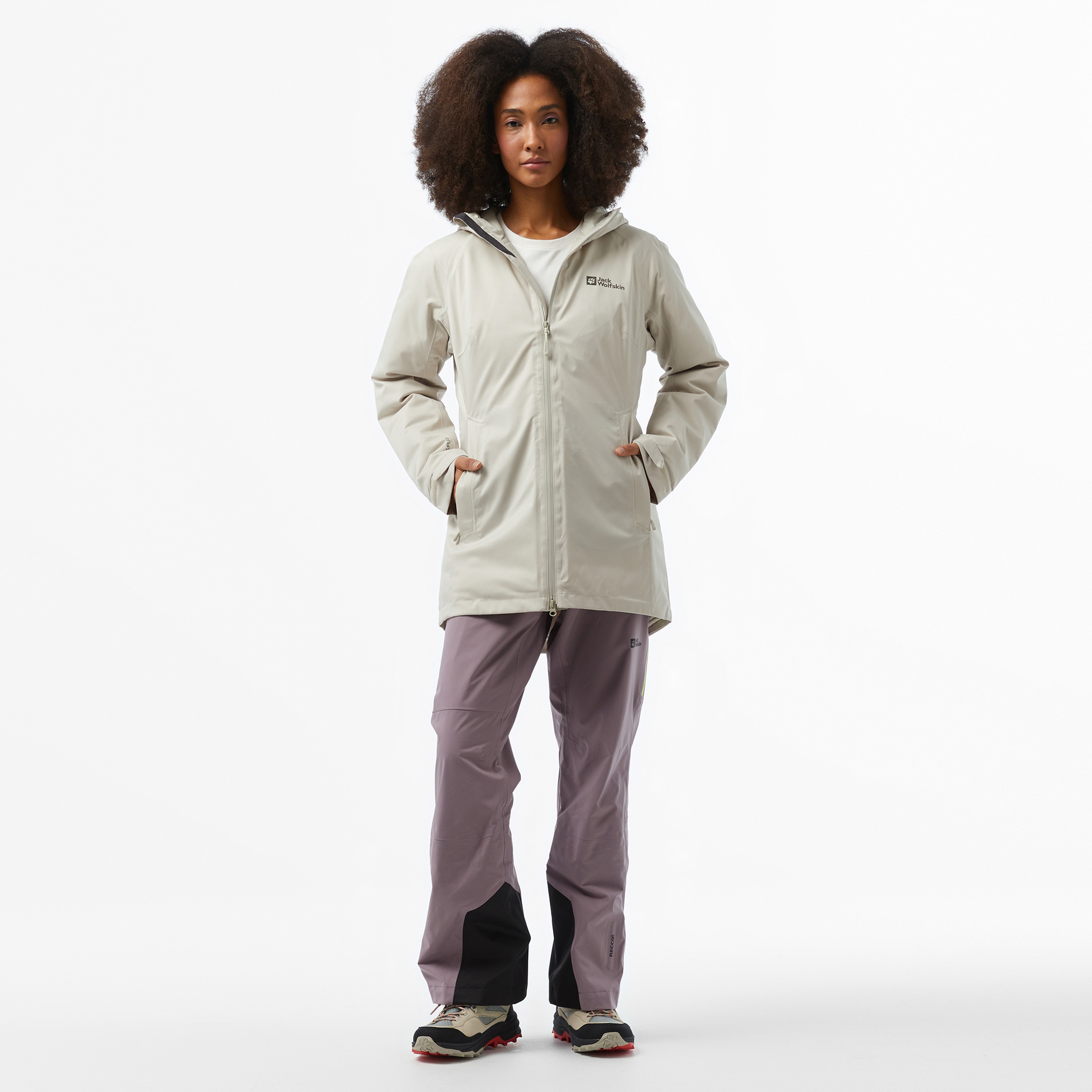 Jack Wolfskin Texapore Kadın Krem Pantolon