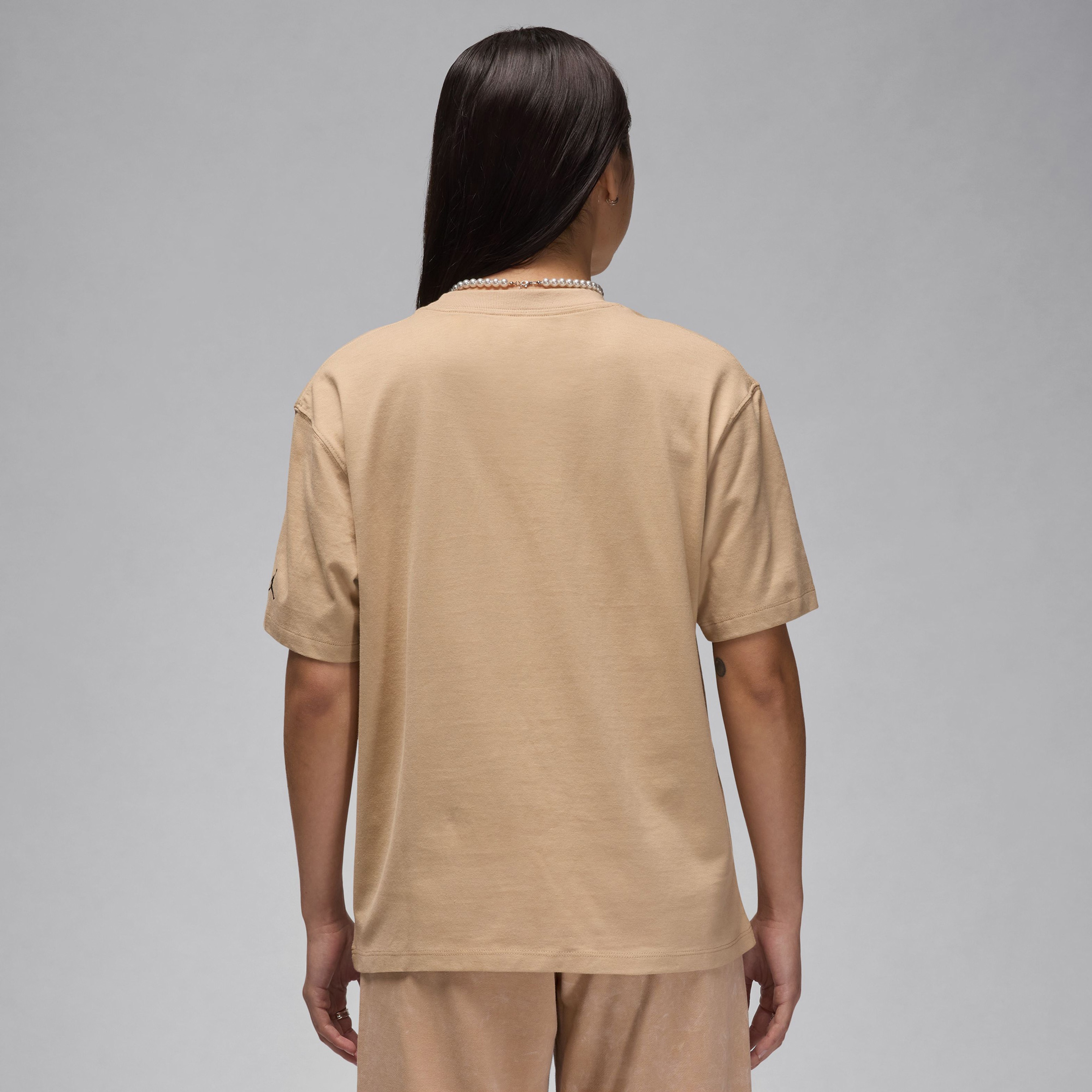 Jordan Flight Heritage Graphics Kadın Kahverengi T-Shirt