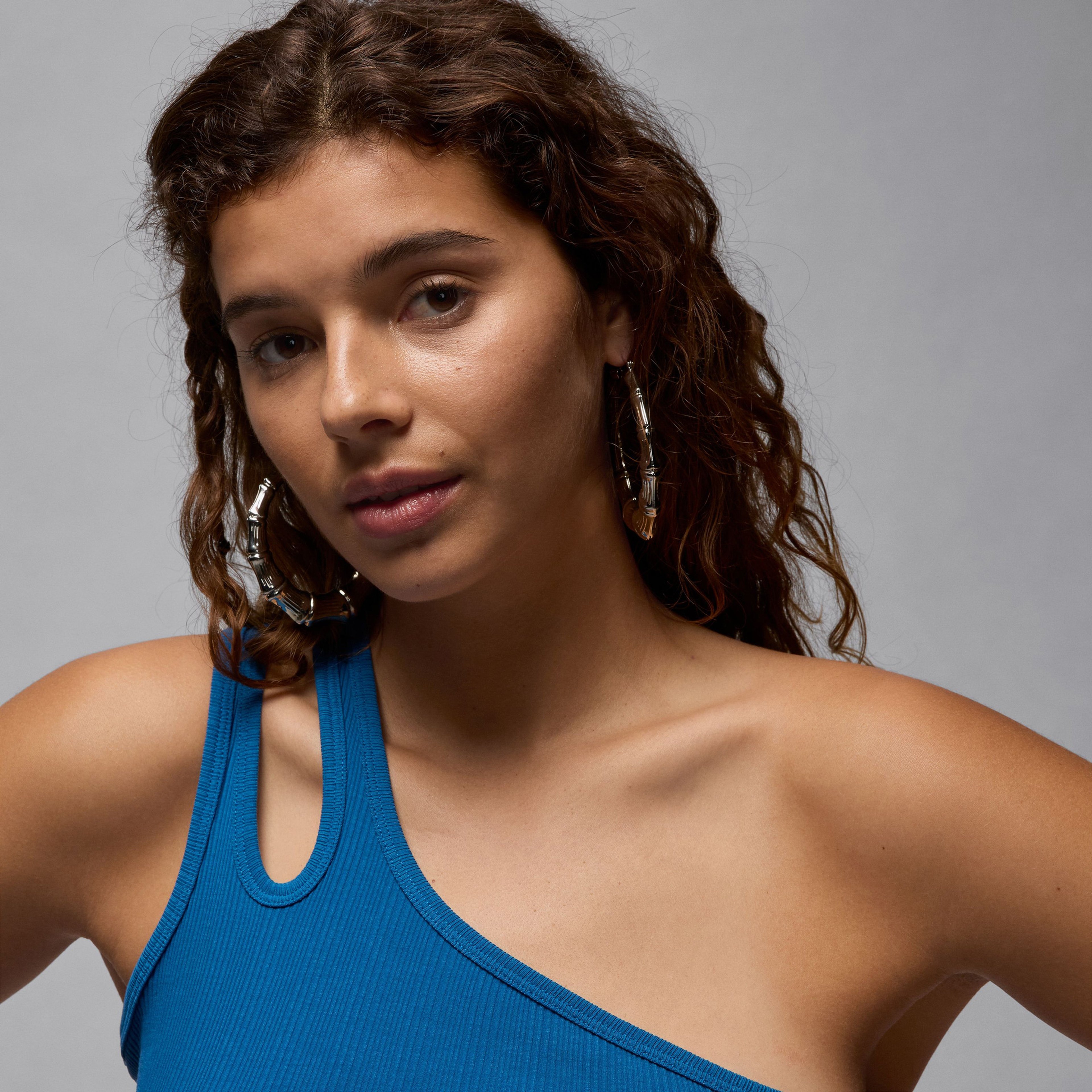 Jordan Asymmetrical Kadın Mavi Kolsuz T-Shirt