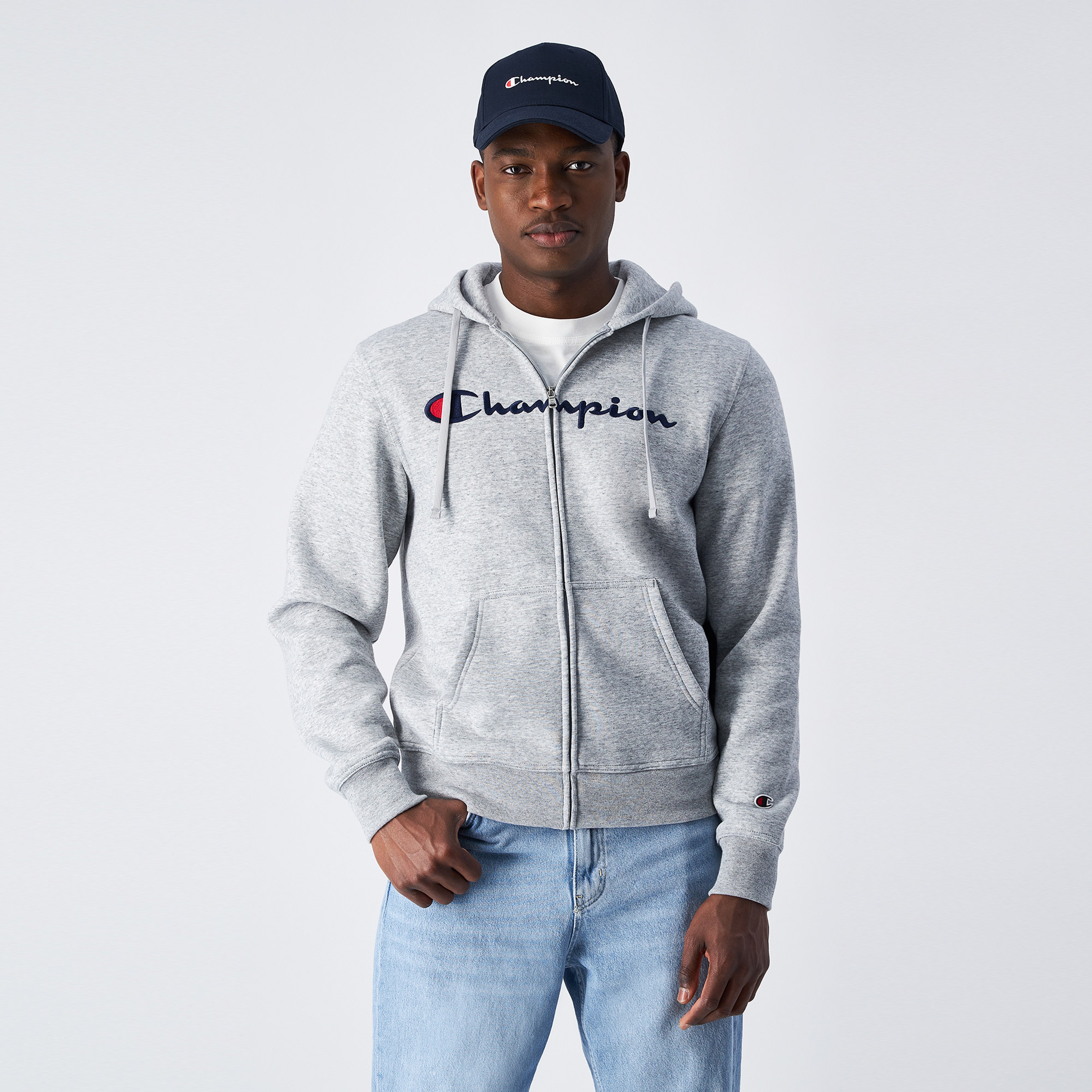 Champion Erkek Gri Eşofman Üstü