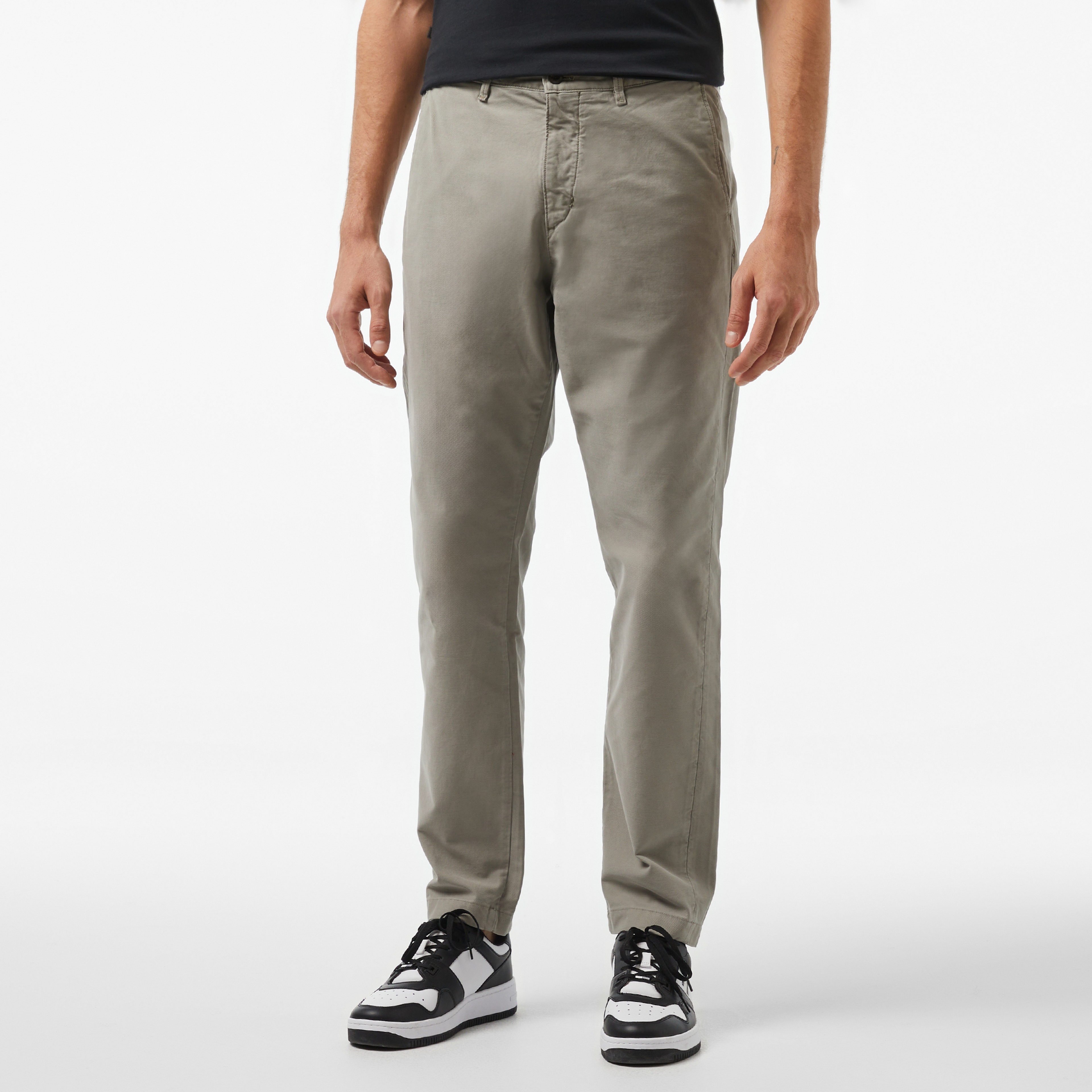 Tommy Hilfiger Harlem Gabardine Gmd Erkek Gri Chino Pantolon