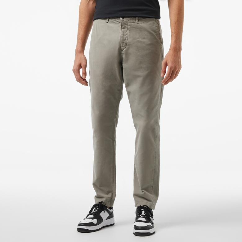 Tommy Hilfiger Harlem Gabardine Gmd Erkek Gri Chino Pantolon