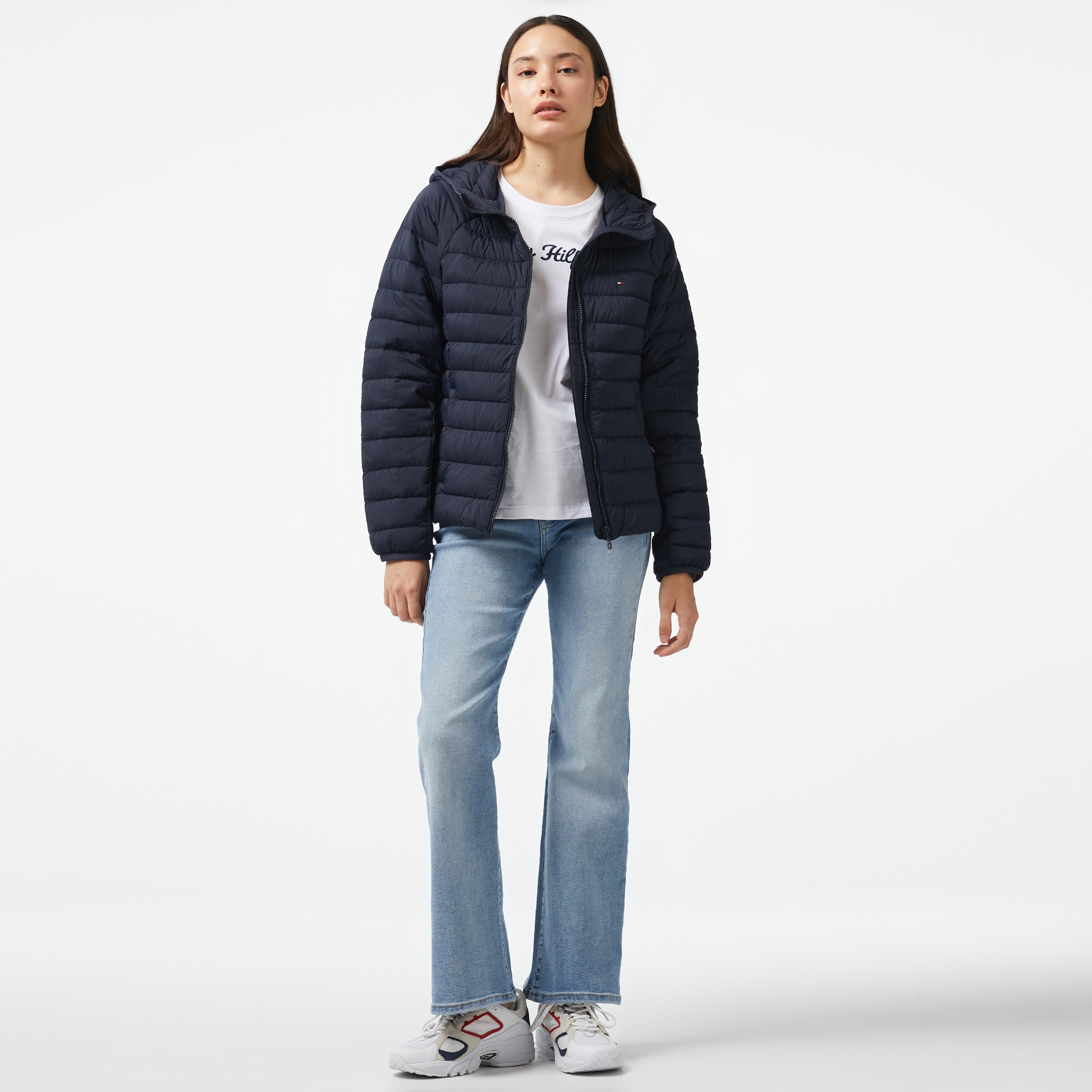 Tommy Hilfiger Sporty Down Kadın Mavi Ceket