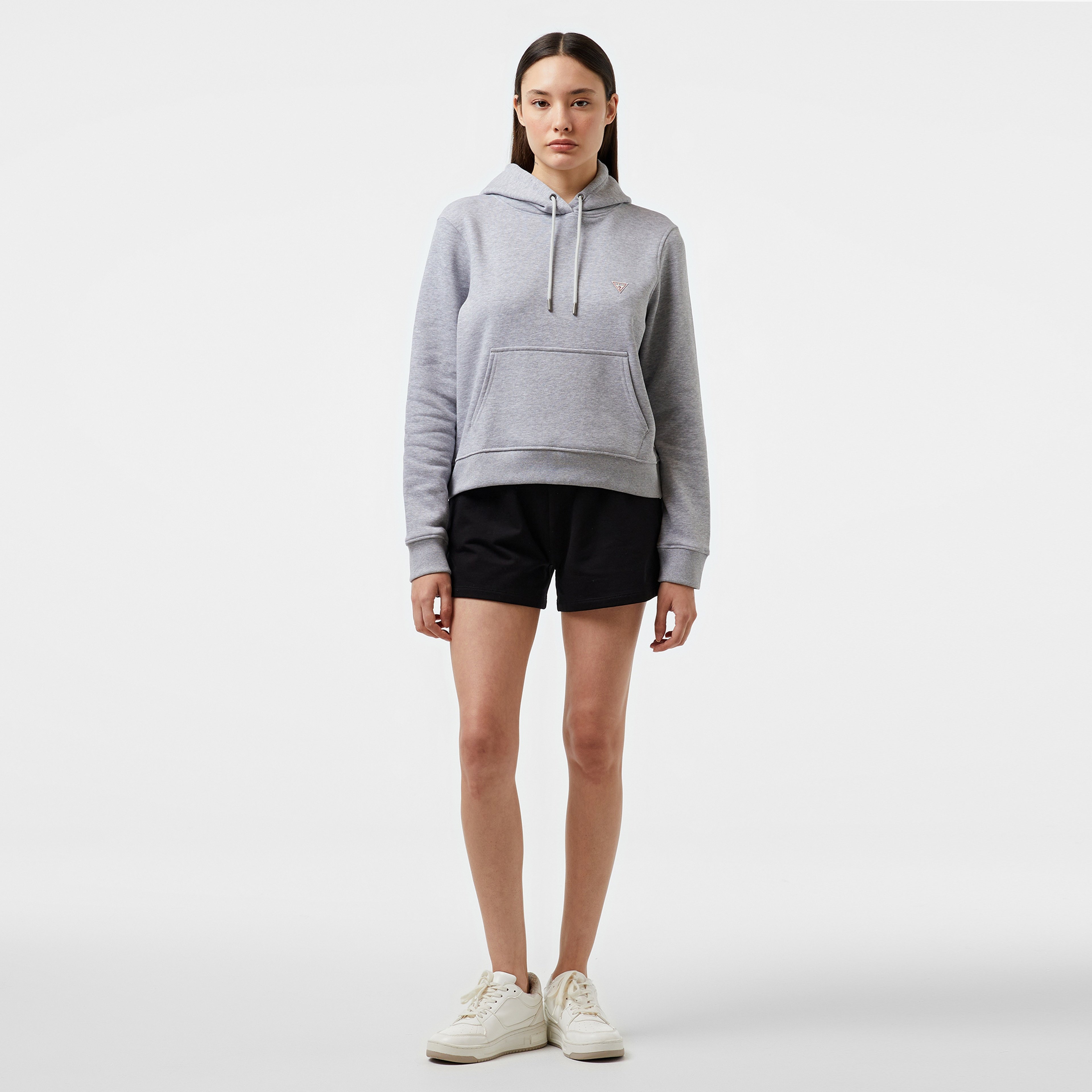 Guess Mini Organic Soft Fleece 350 Kadın Mavi Sweatshirt