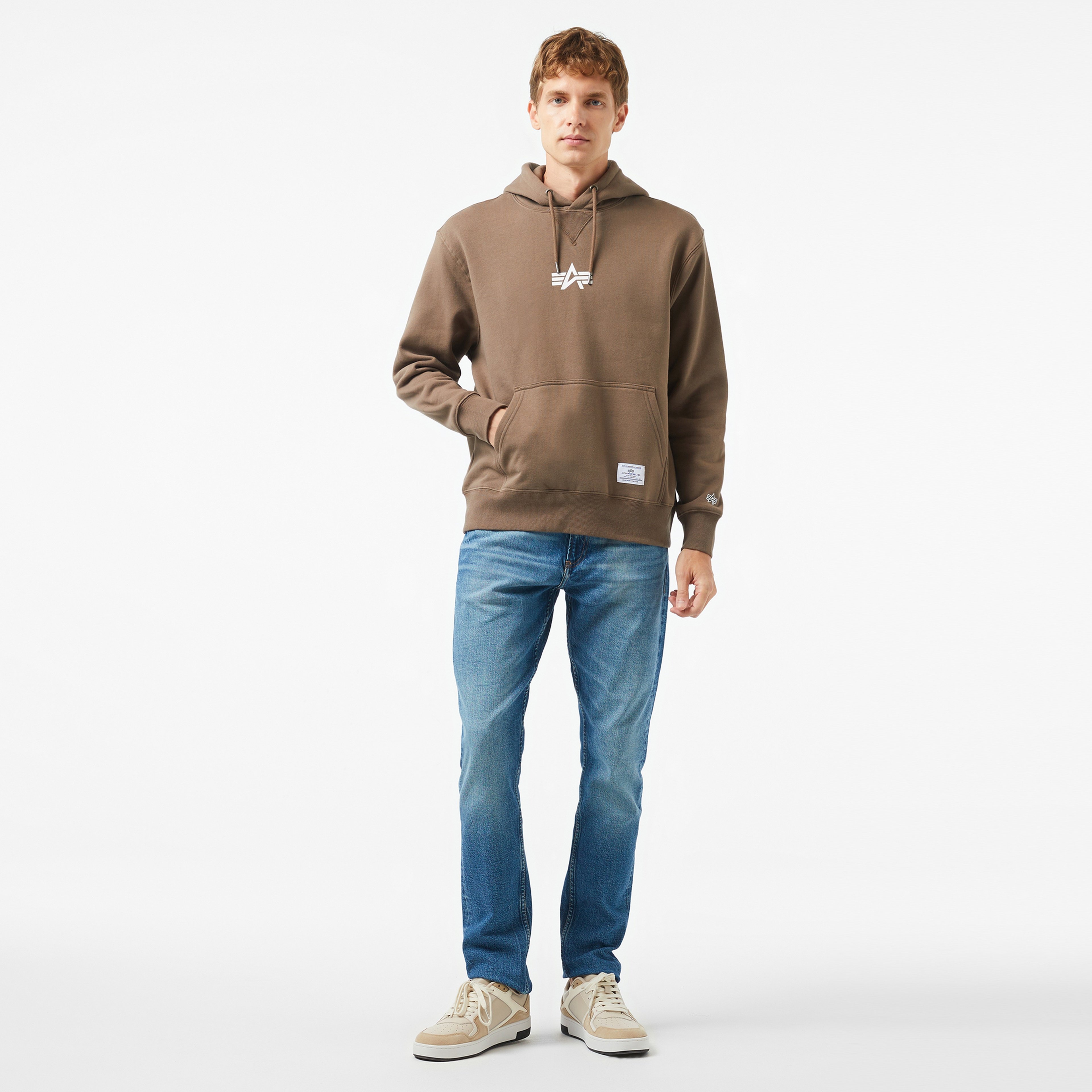 Alpha Industries Born Of Purpose Unisex Kahverengi Sweatshirt