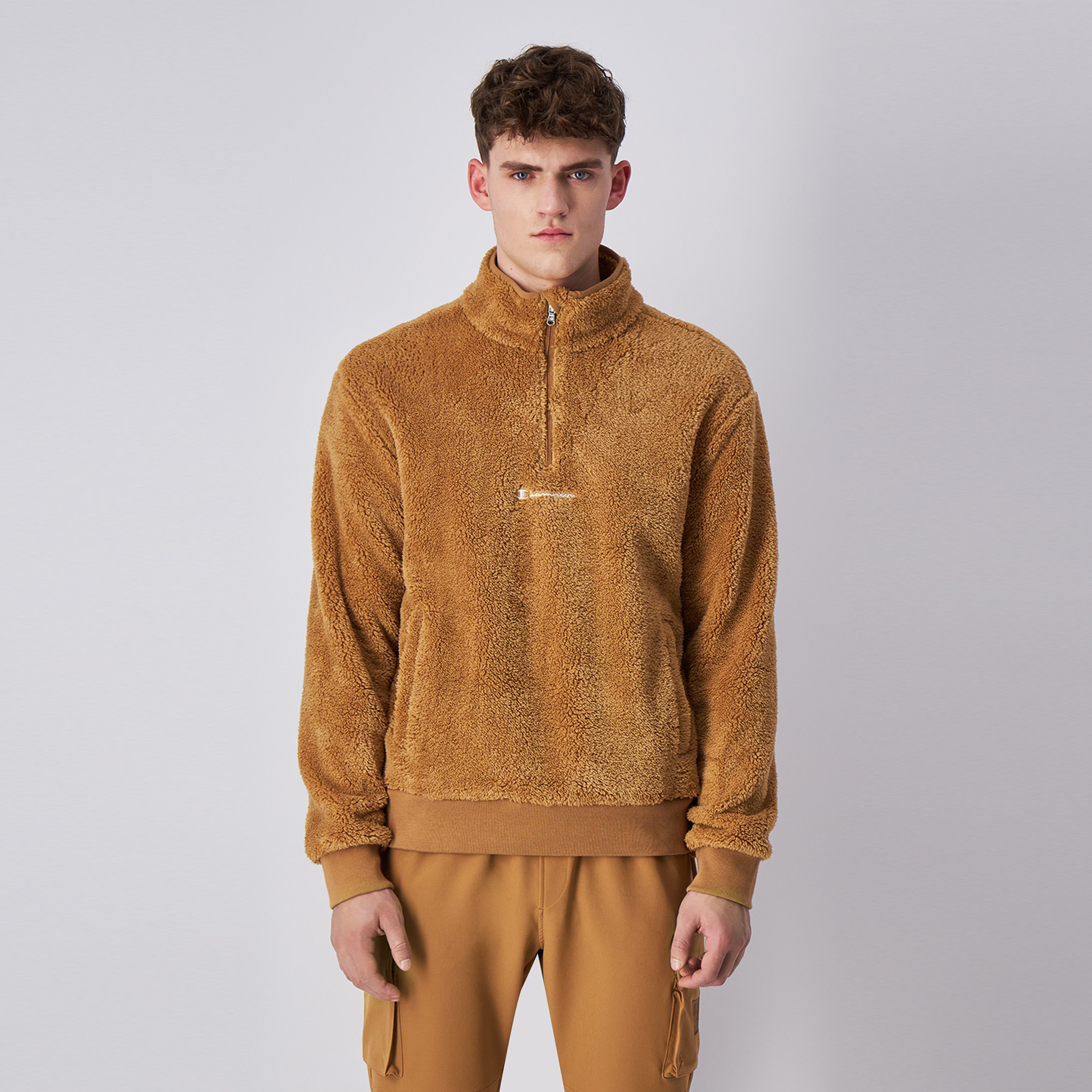 Champion Erkek Kahverengi Sweatshirt
