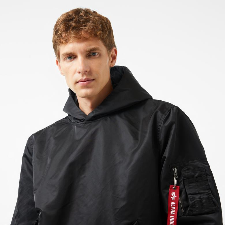 Alpha Industries Pull-Over Hooded Ma-1 Unisex Siyah Sweatshirt