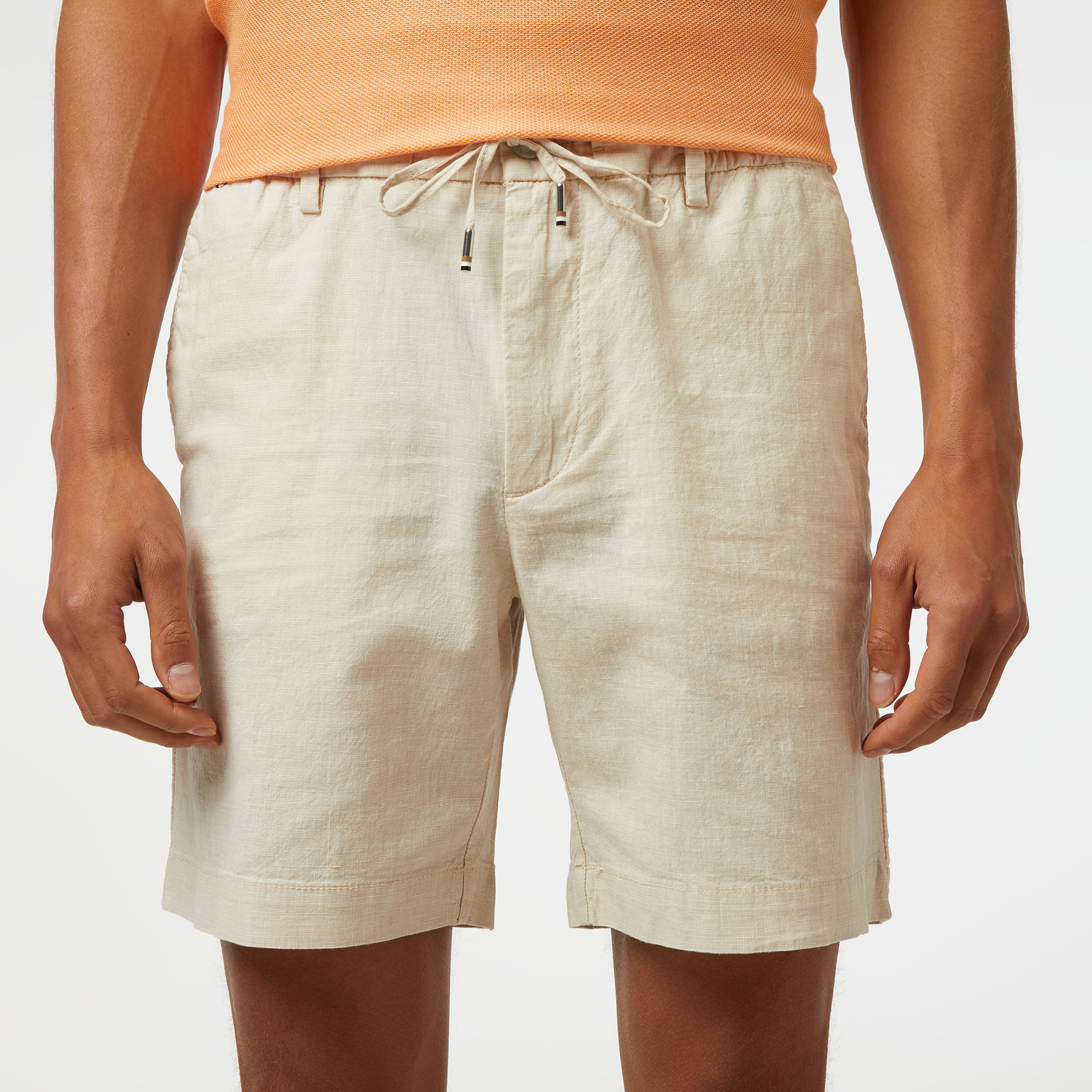 Boss Kane-Ds-Shorts Erkek Bej Şort