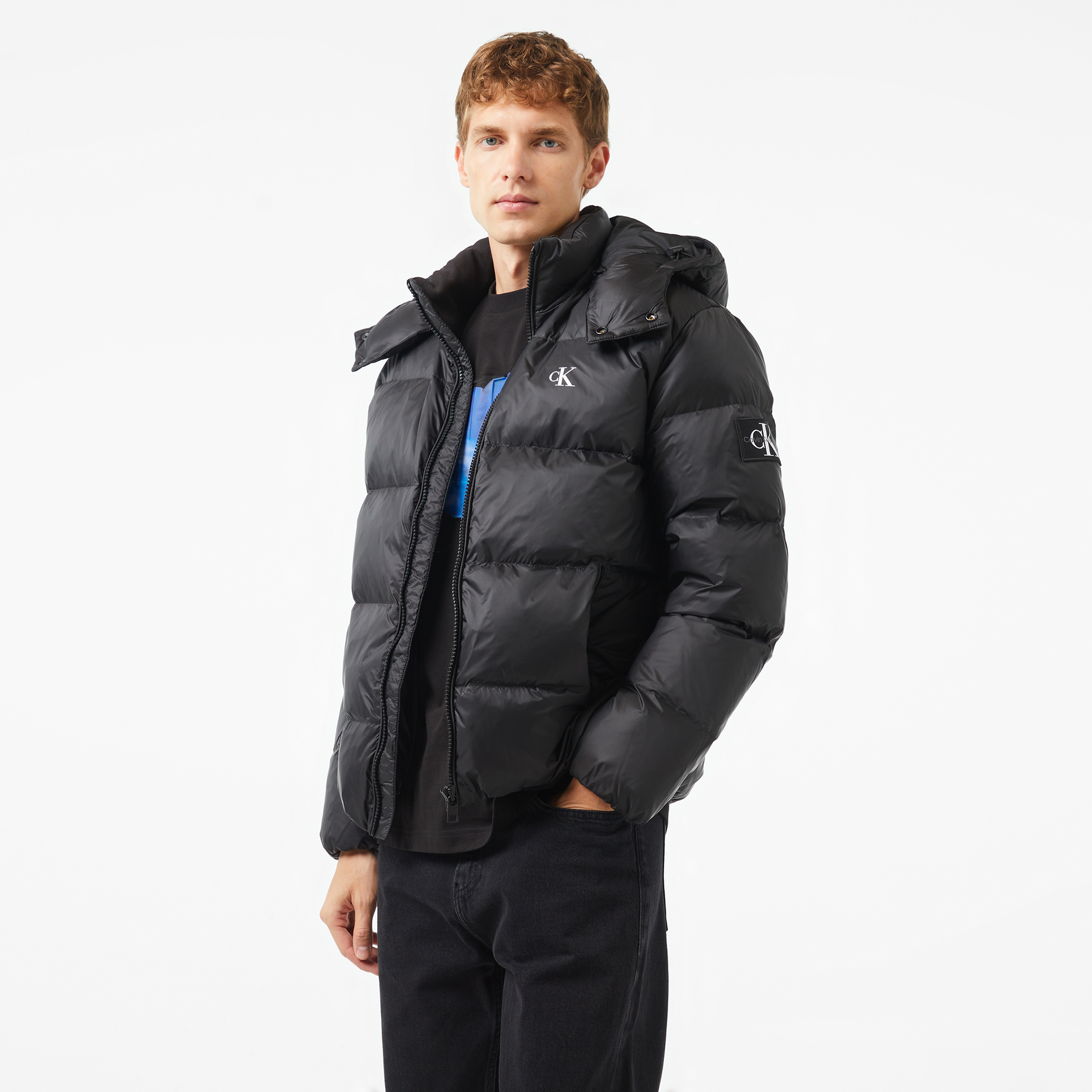 Calvin Klein Jeans Erkek Siyah Mont