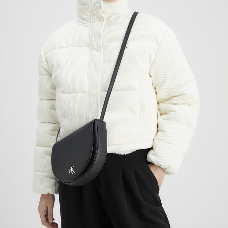 Calvin Klein Jeans Minimal Monogram Kadın Siyah Çapraz Çanta