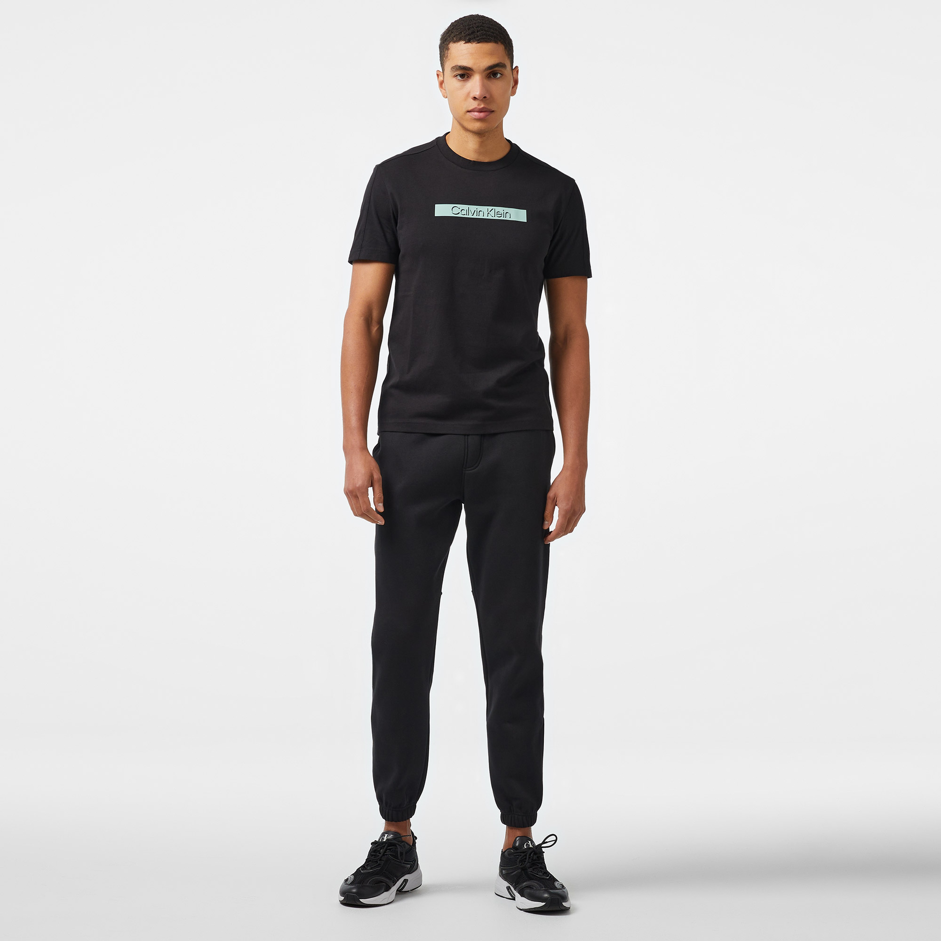 Calvin Klein Jeans Logo Tape Hwk Erkek Siyah Eşofman Altı