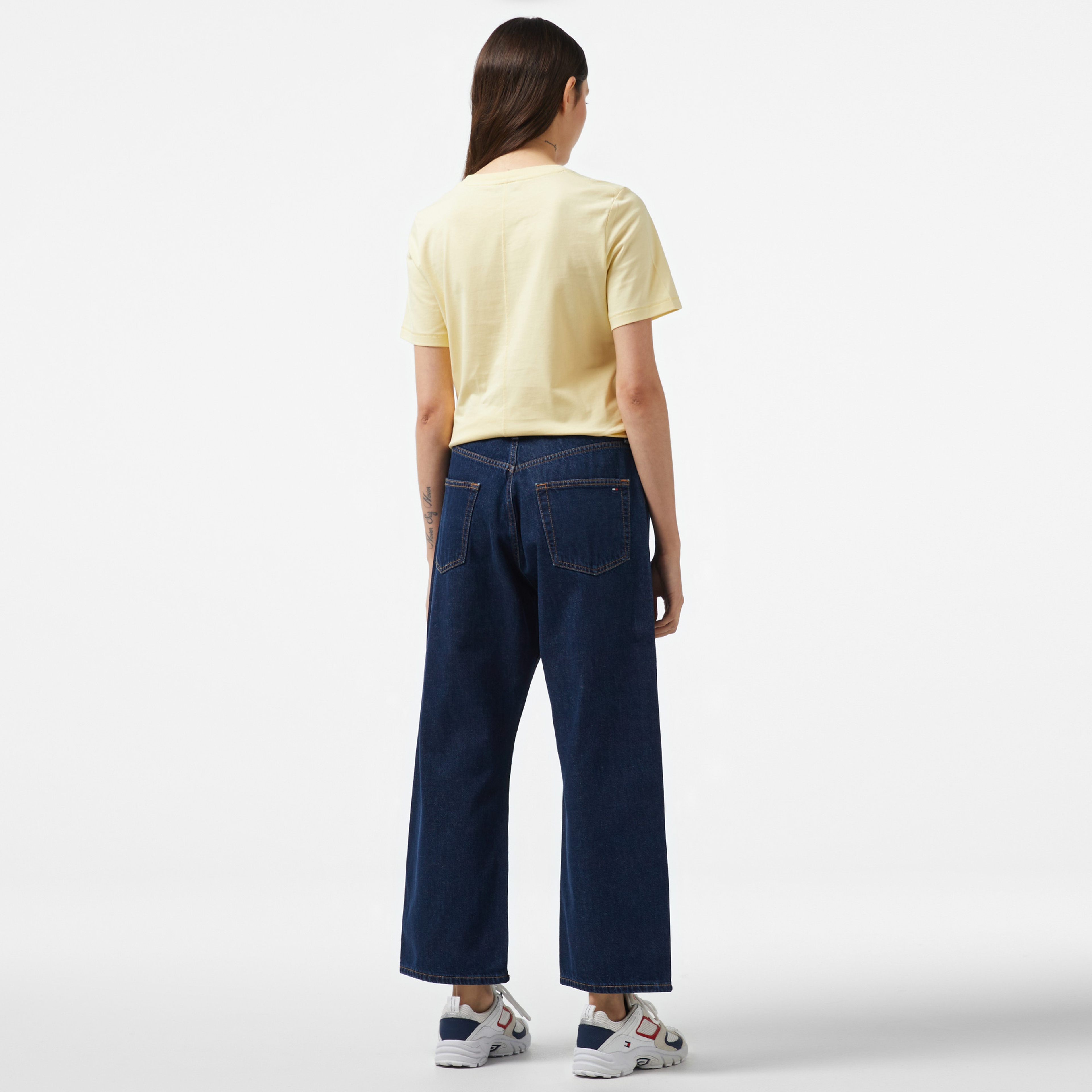 Tommy Hilfiger Loose Straight Cler Kadın Mavi Jean