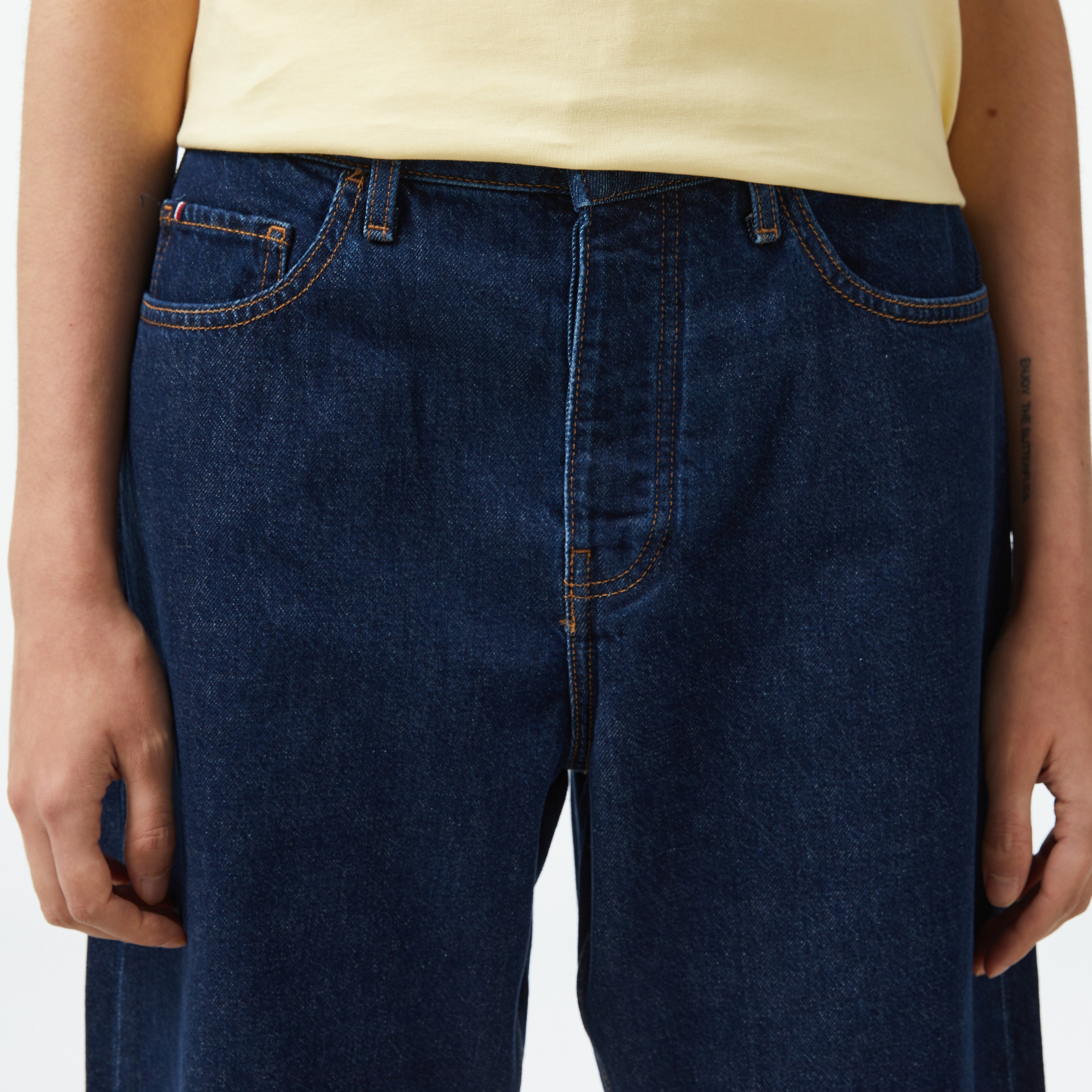 Tommy Hilfiger Loose Straight Cler Kadın Mavi Jean