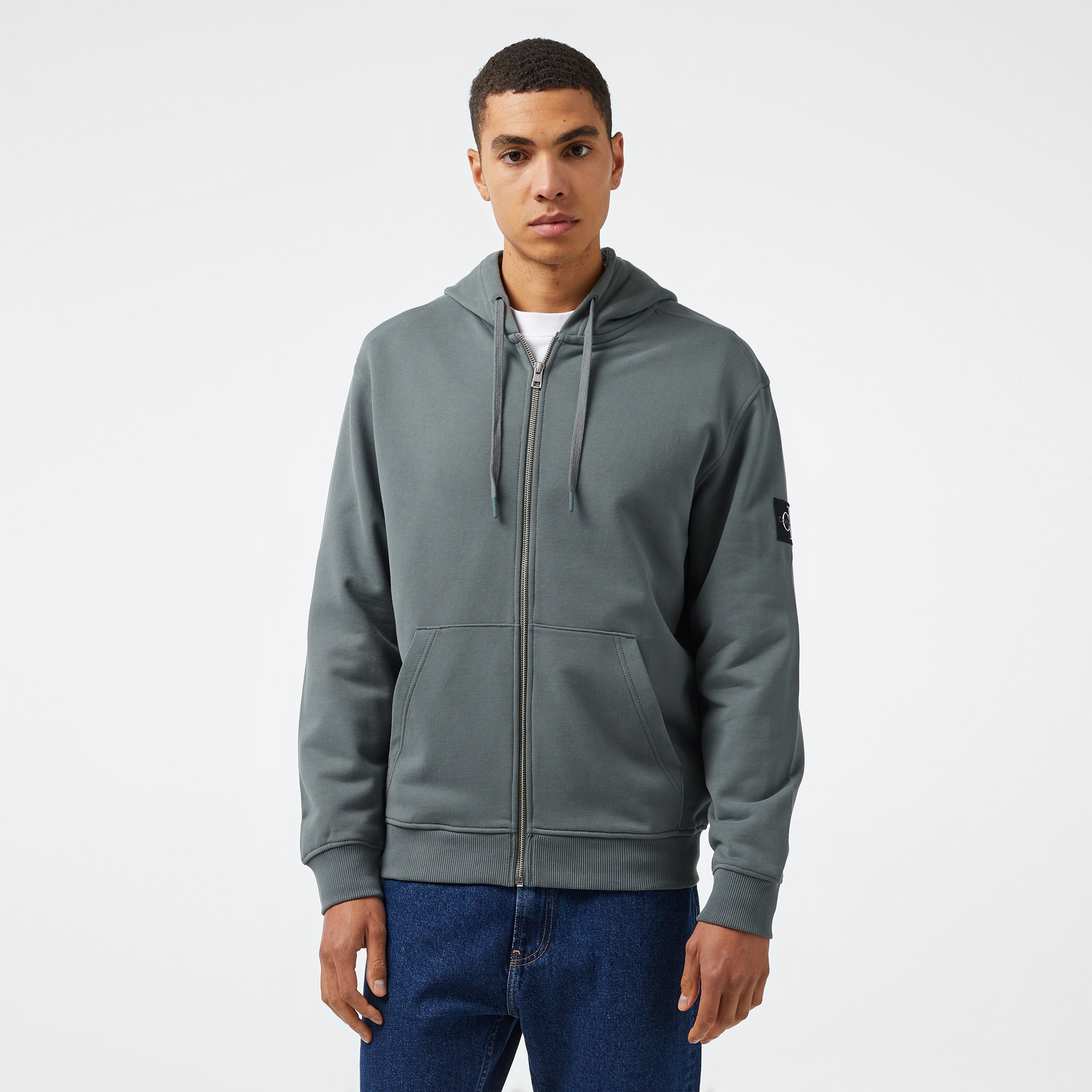 Calvin Klein Jeans Erkek Gri Sweatshirt