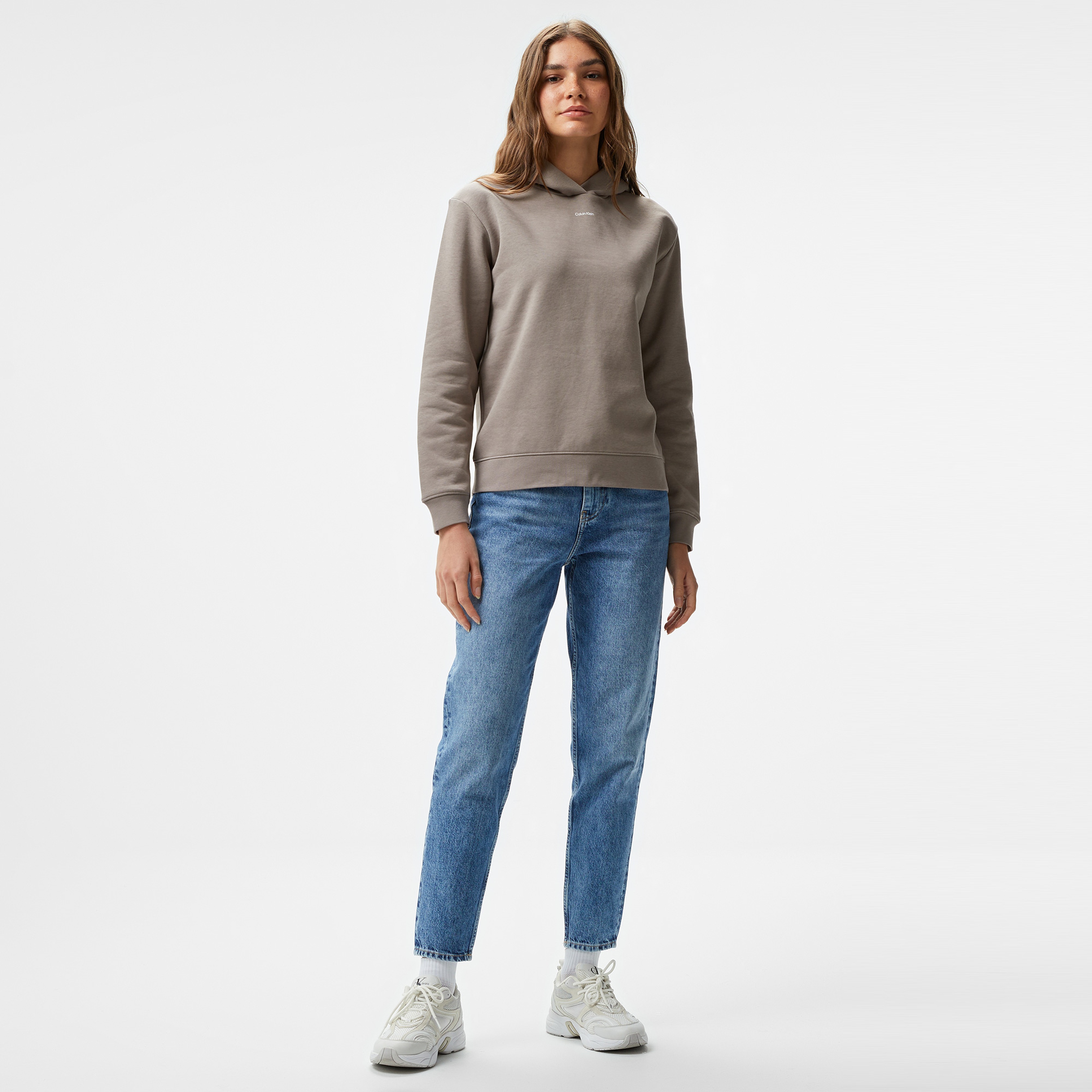 Calvin Klein Kadın Gri Sweatshirt