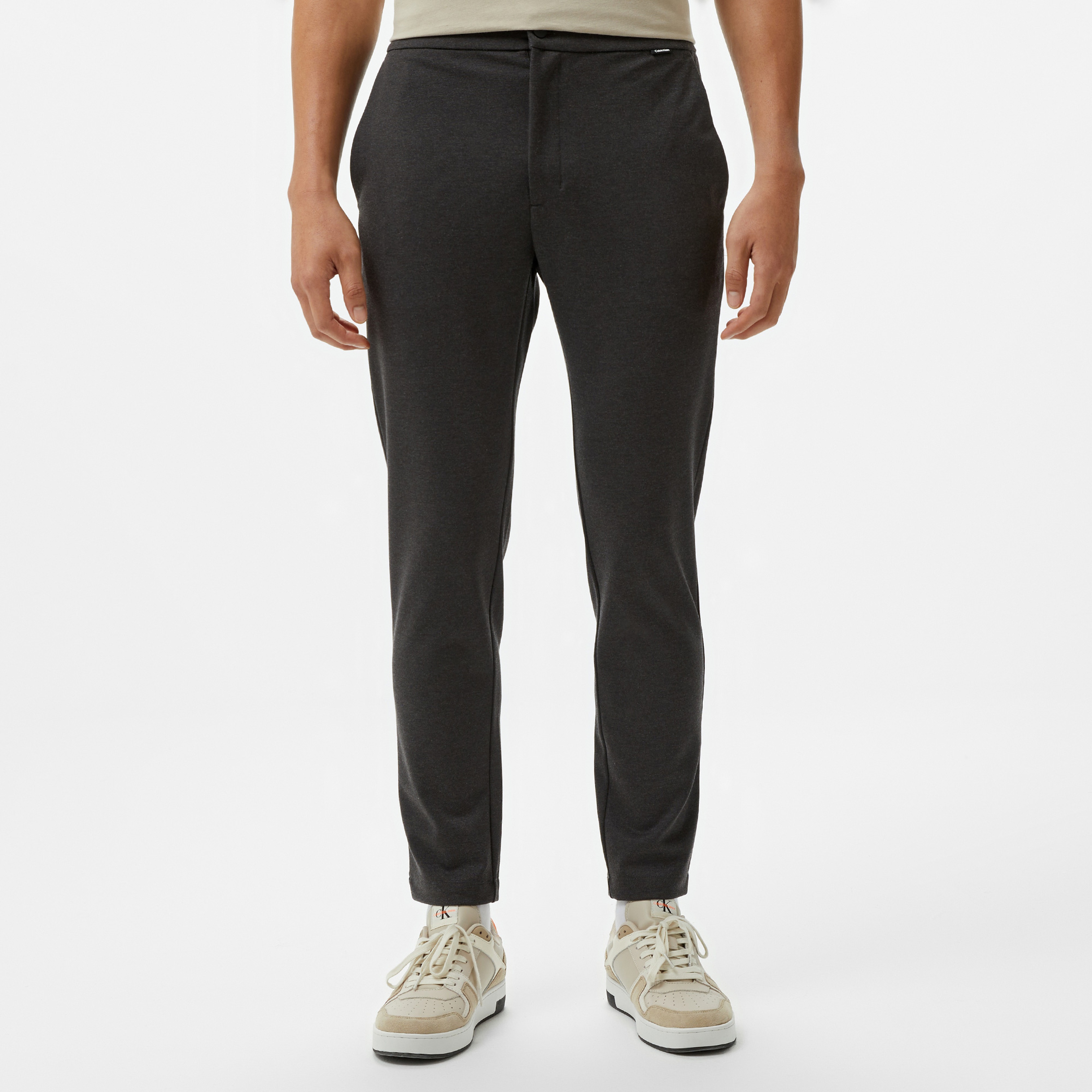 Calvin Klein Comfort Knit Tapered Erkek Gri Pantolon