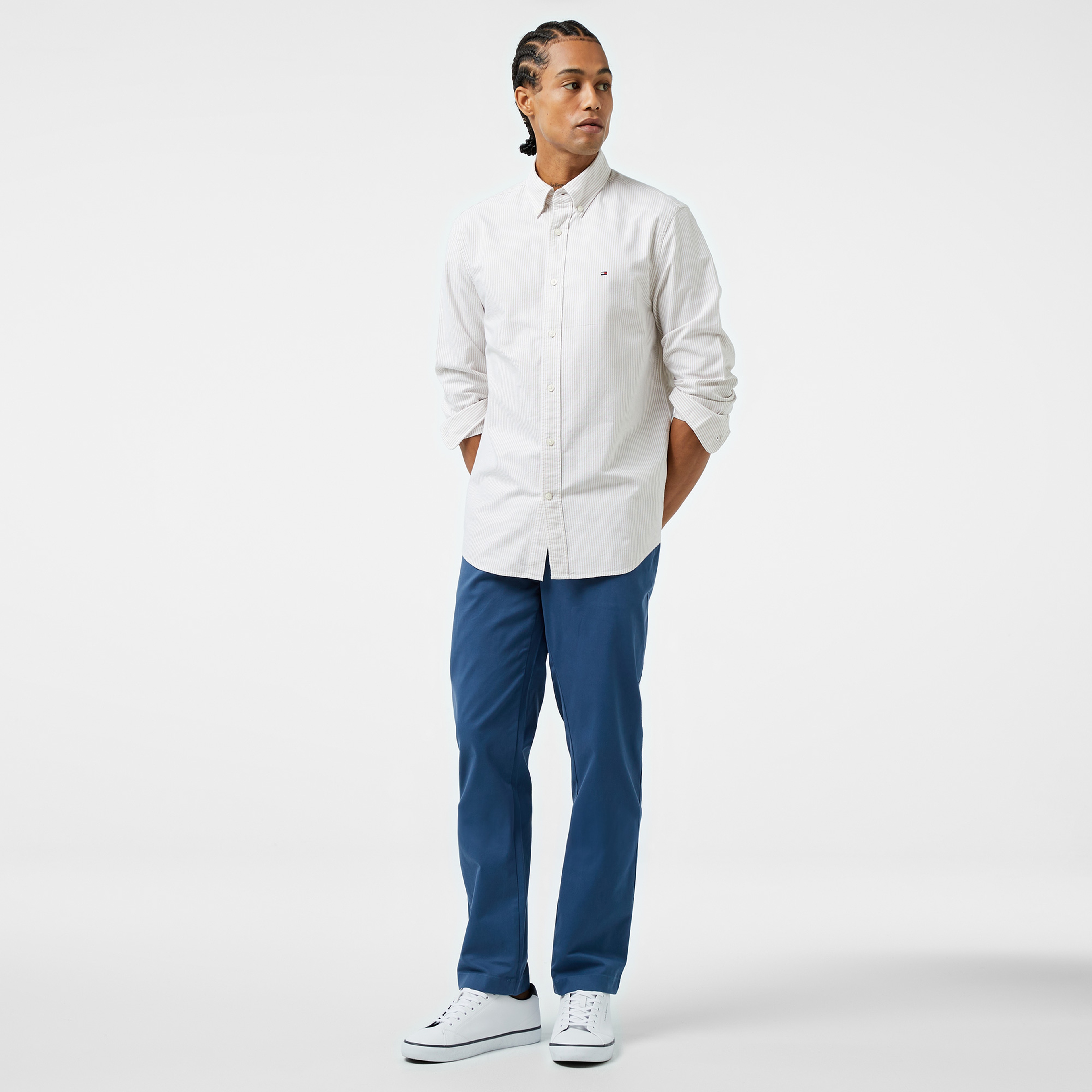 Tommy Hilfiger Chino Denton 1985 Pima Erkek Mavi Chino Pantolon